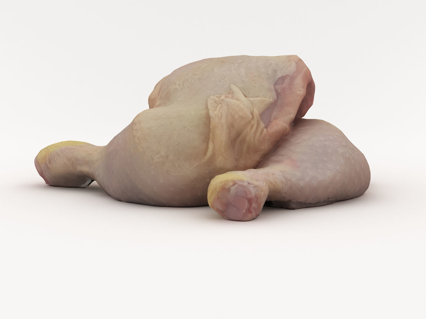 Raw Chicken Leg 3D model_6