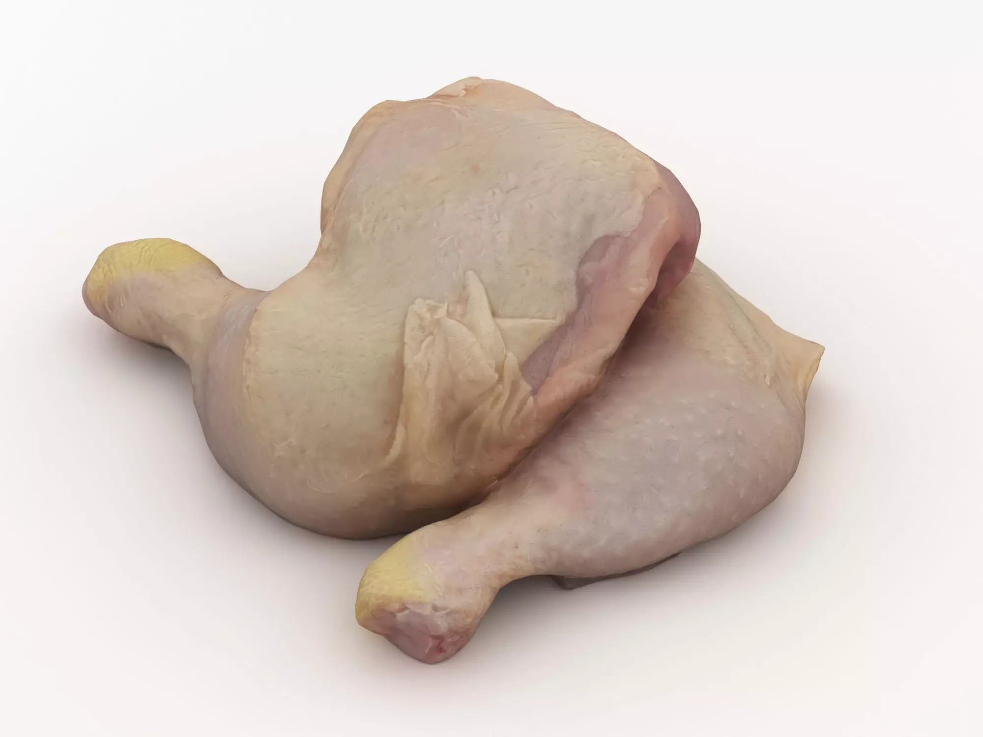 Raw Chicken Leg 3D model_0