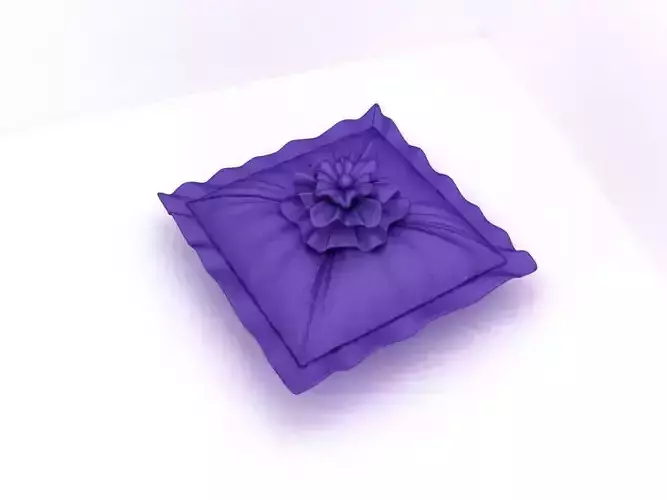 pillow with flower
