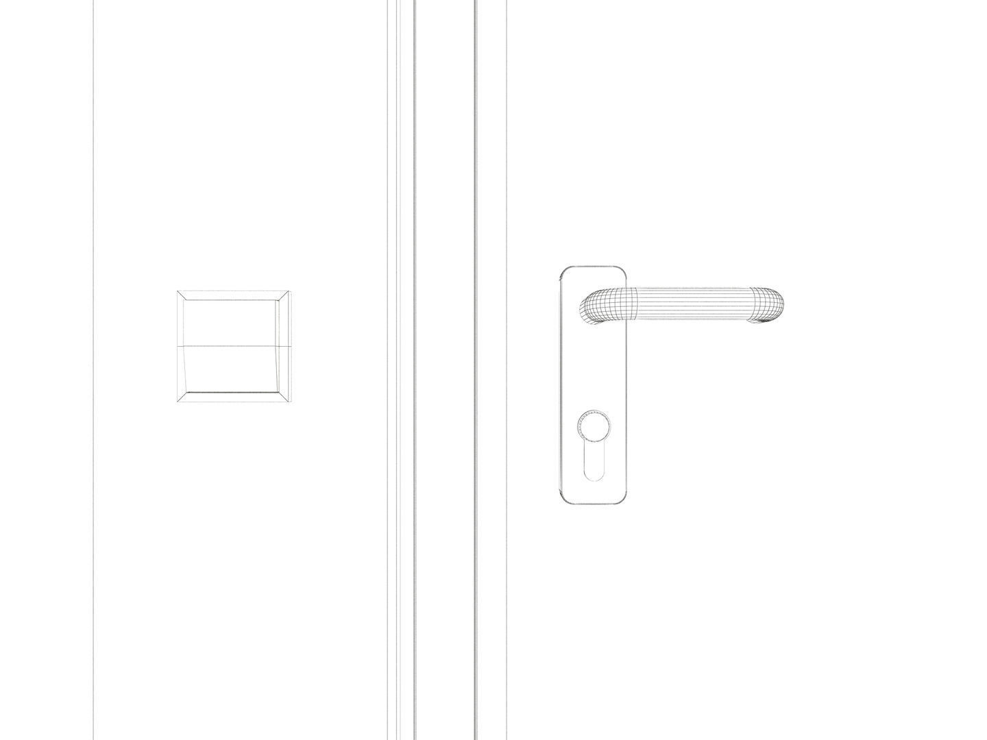 Basement Hallway Corridor 02 3D model_6