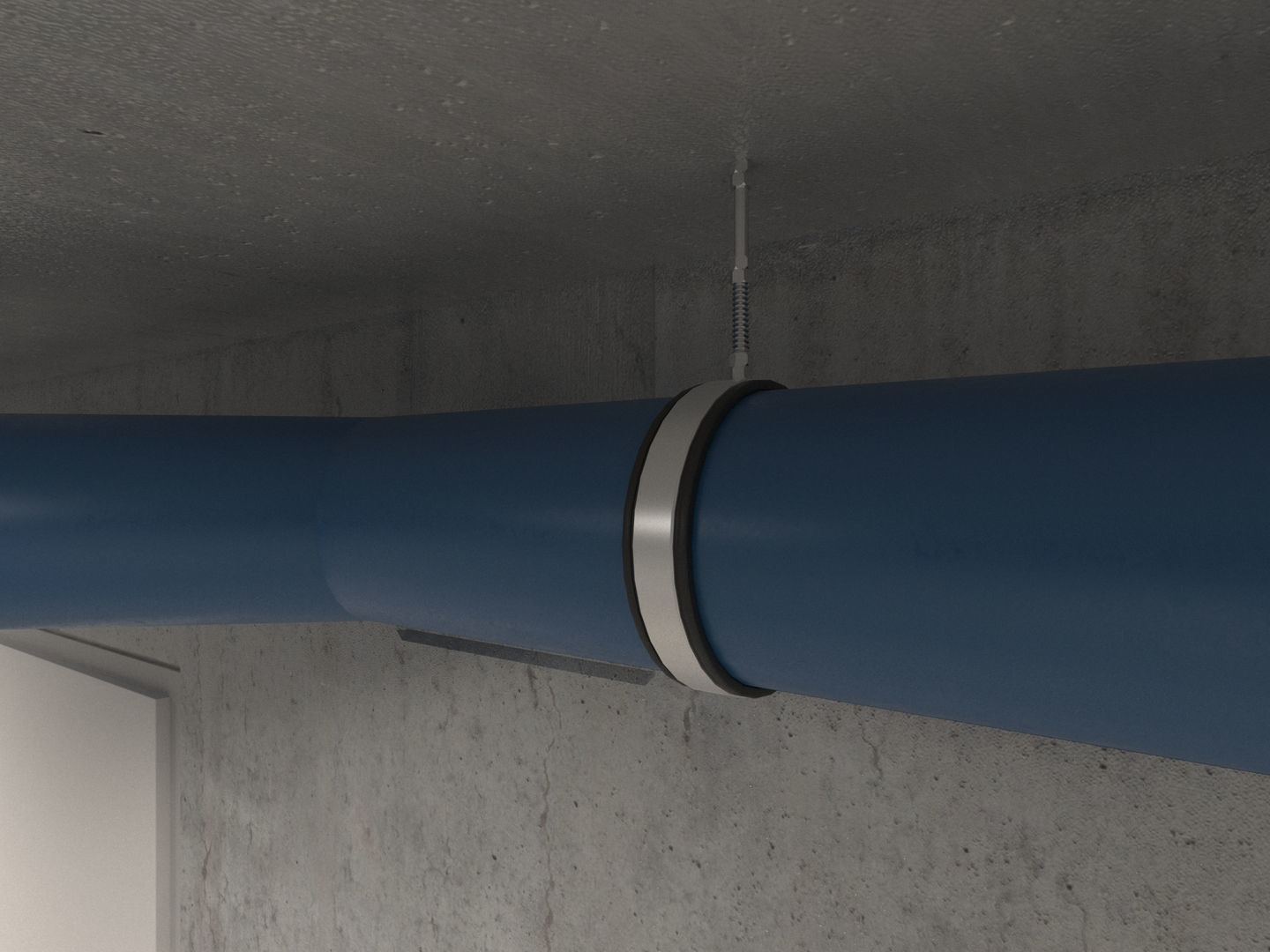 Basement Hallway Corridor 02 3D model_11