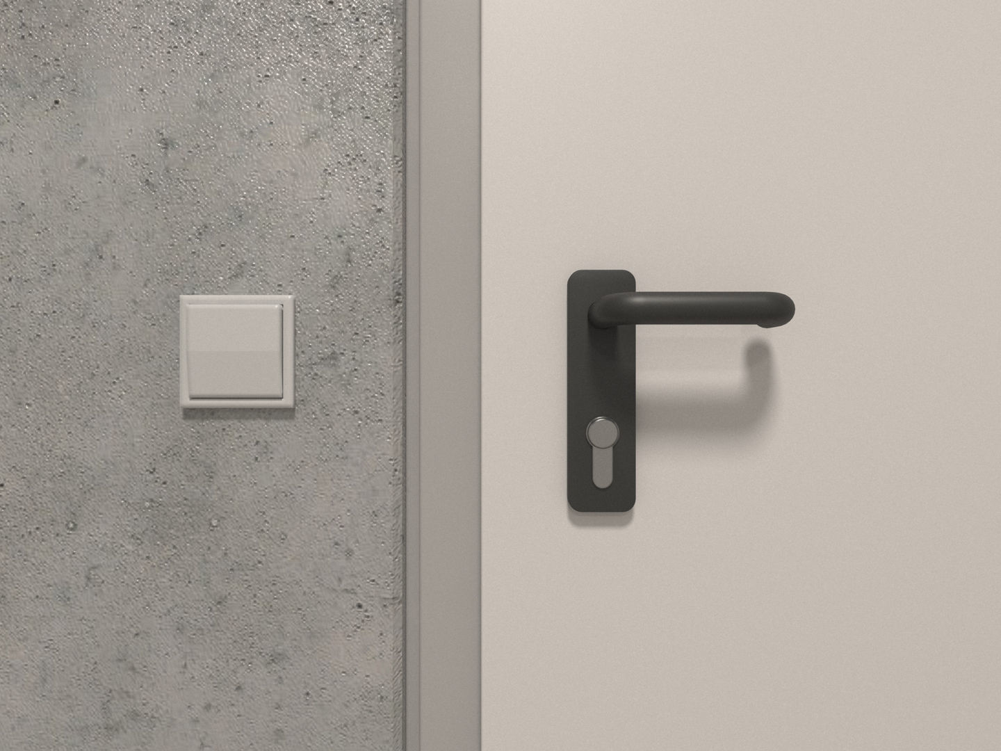 Basement Hallway Corridor 02 3D model_5