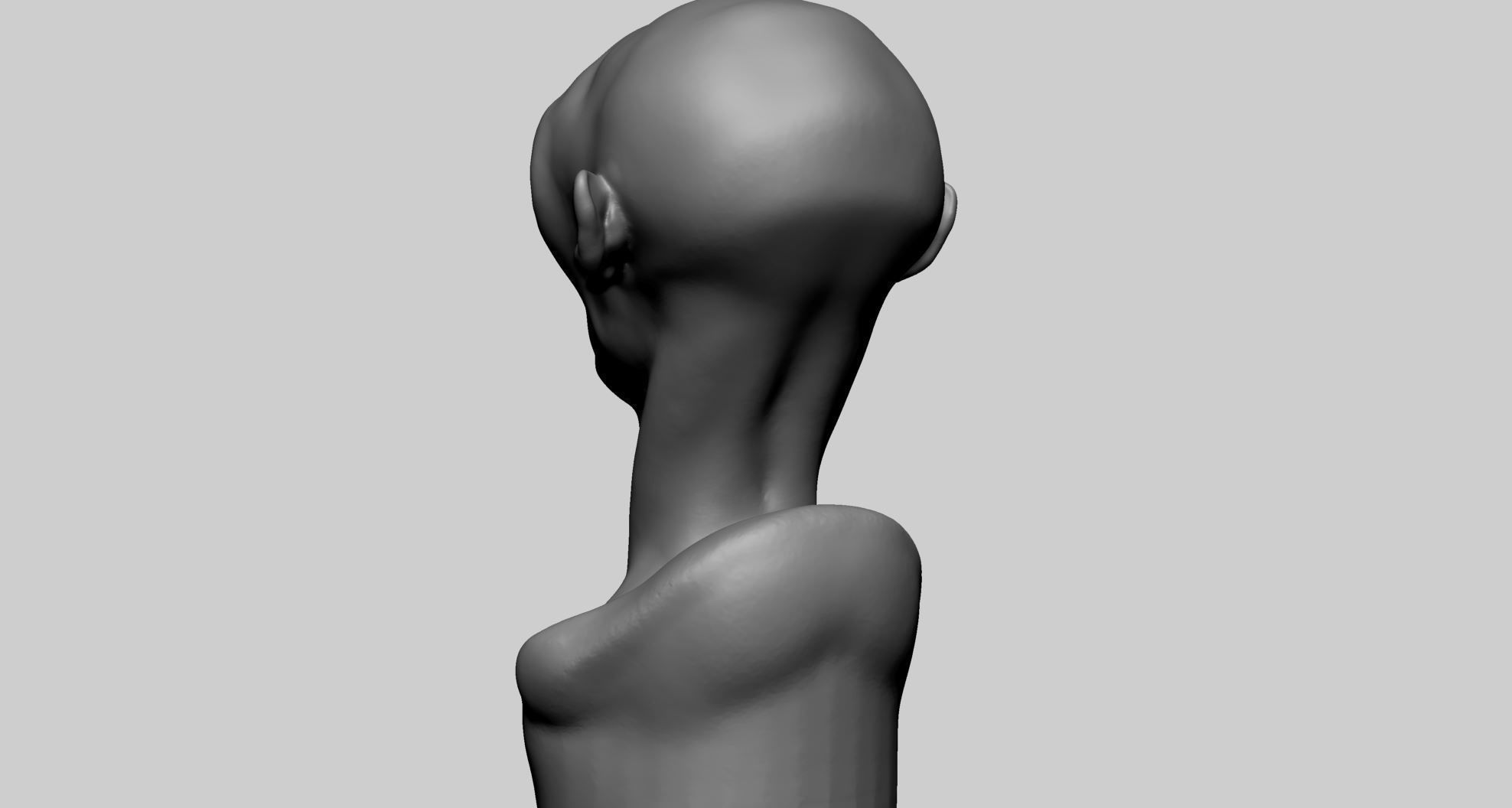 Creature Bust - Speed Sculpt B 3D print model_5