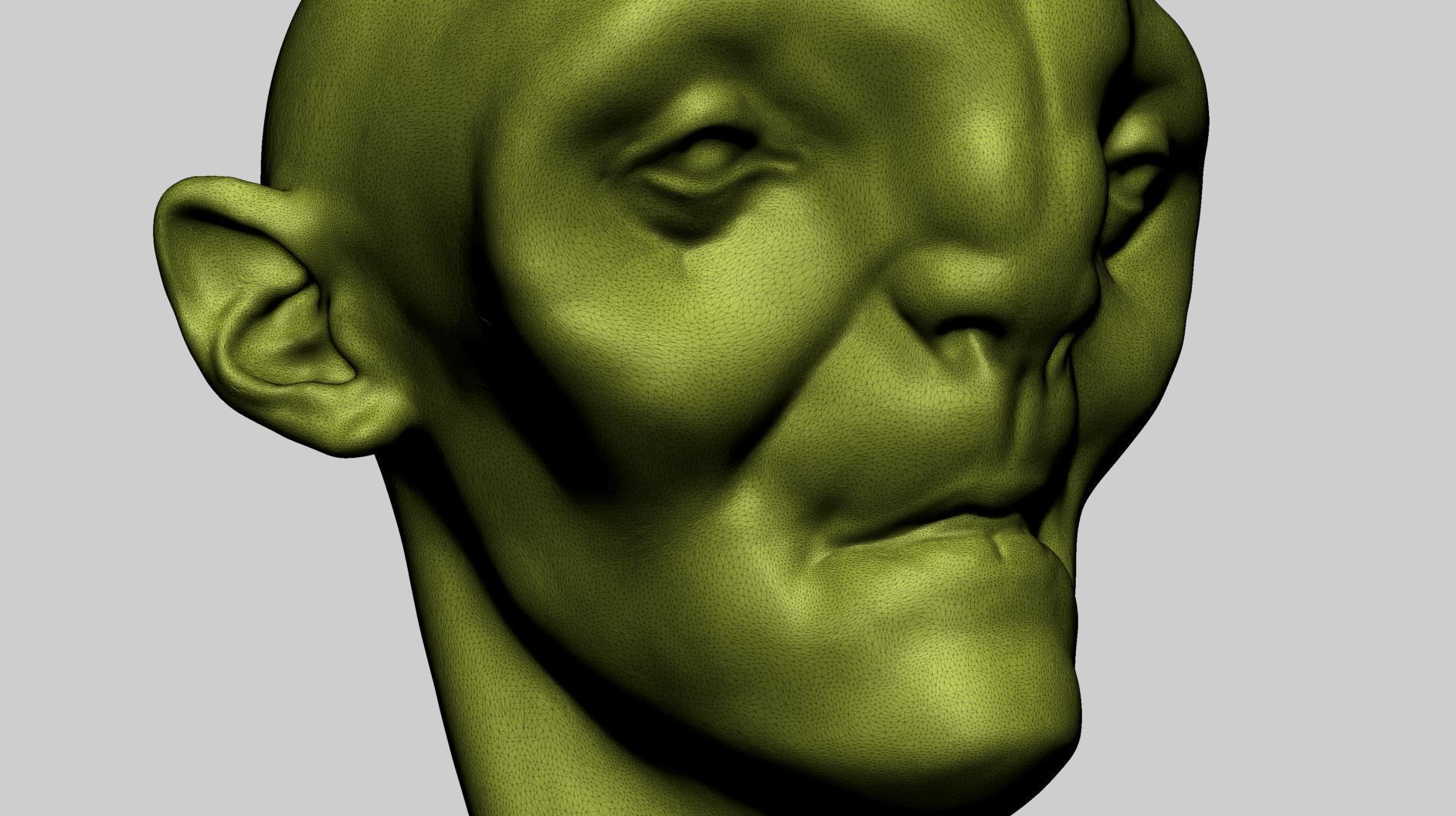 Creature Bust - Speed Sculpt B 3D print model_10
