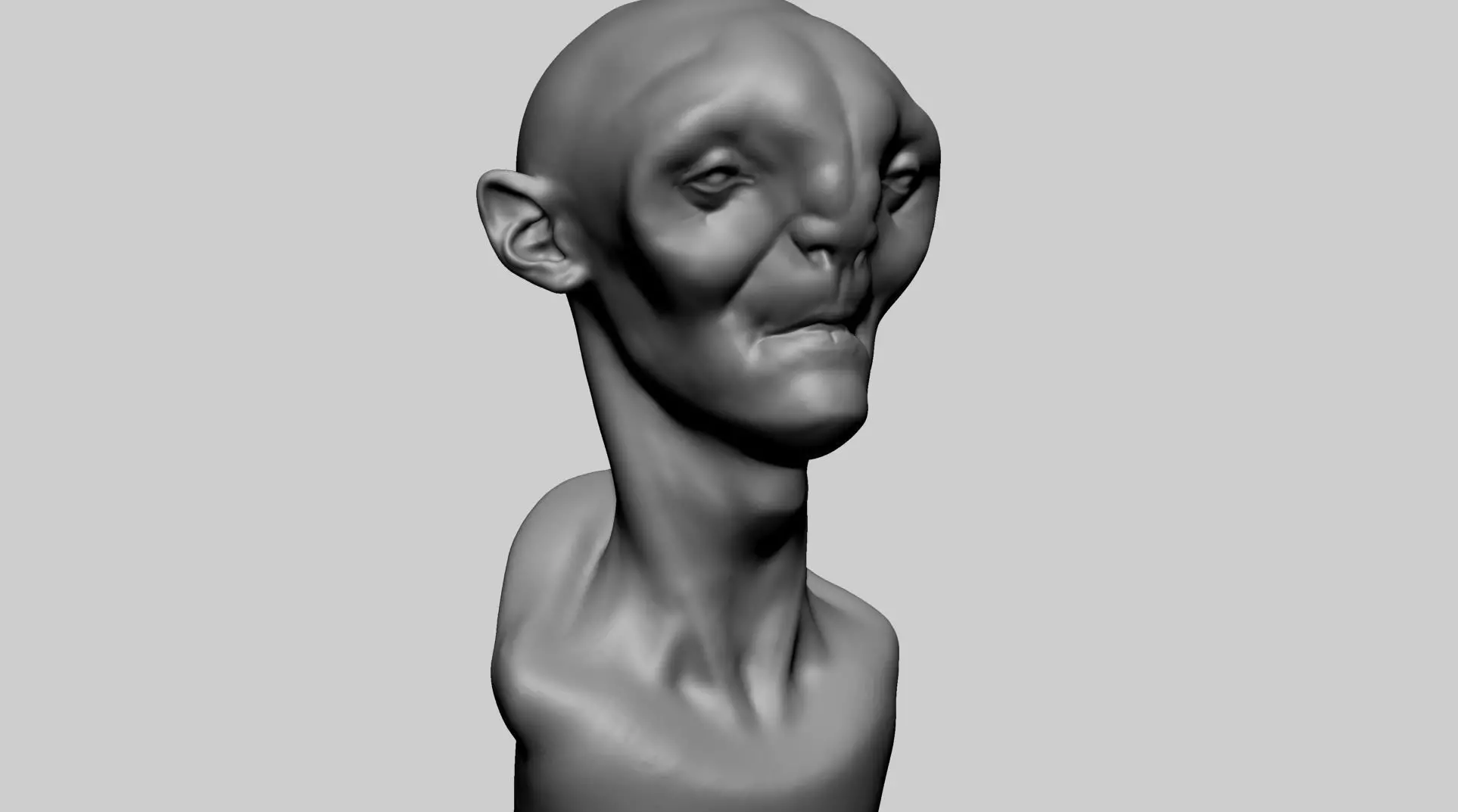Creature Bust - Speed Sculpt B 3D print model_0