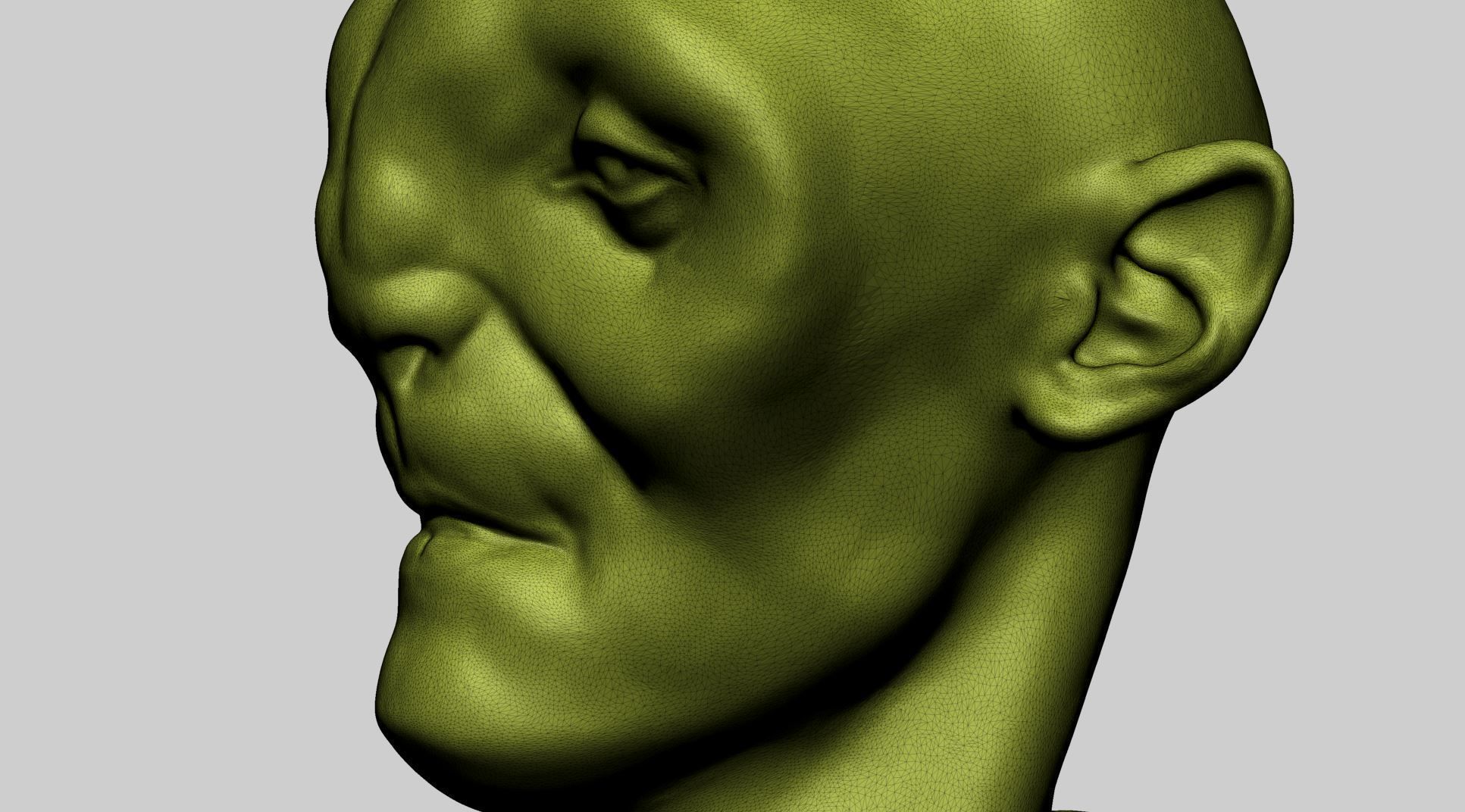 Creature Bust - Speed Sculpt B 3D print model_11