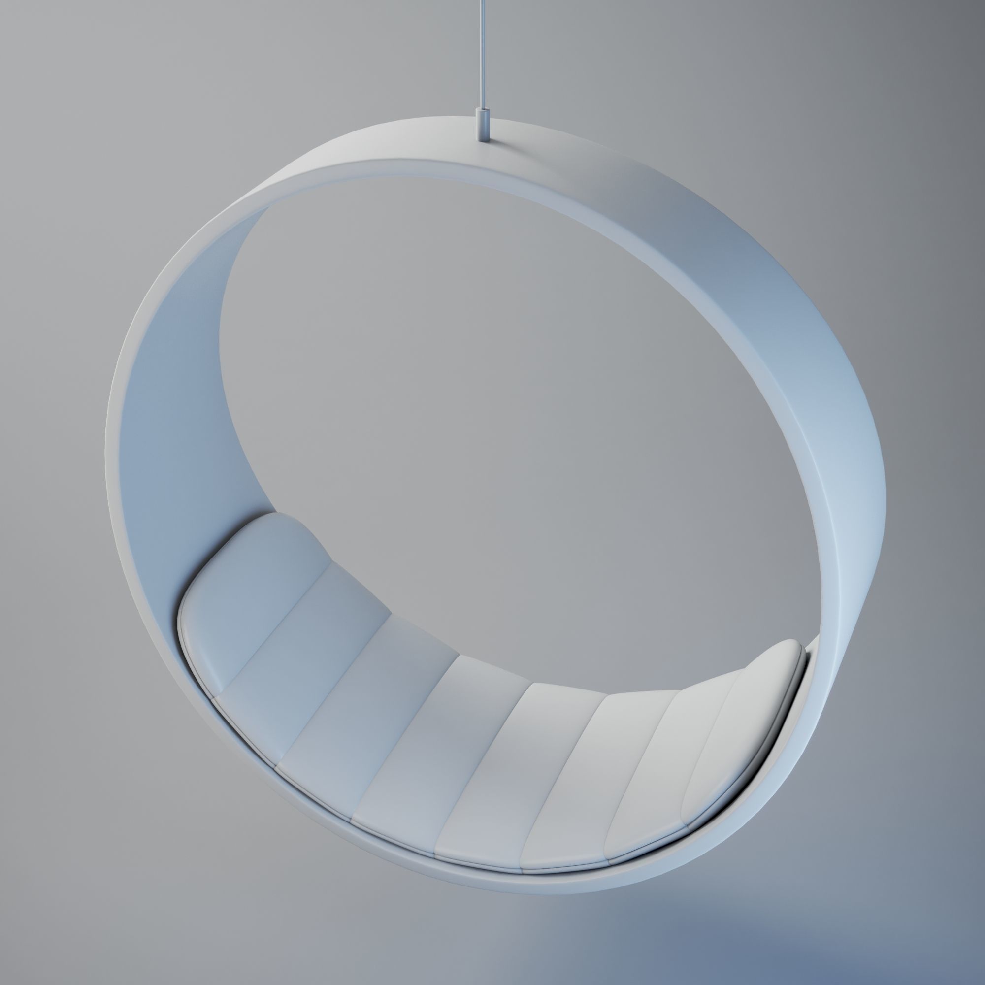 Swing chair Low-poly 3D model_8