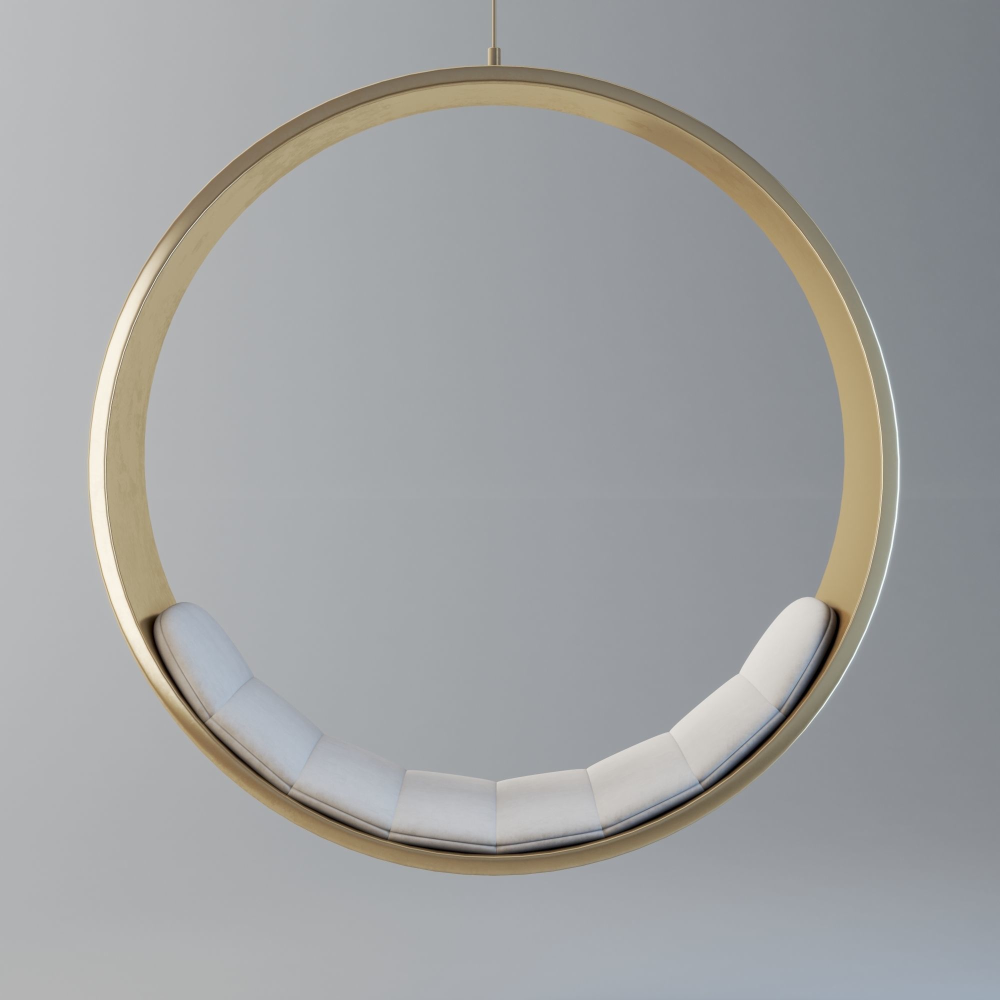 Swing chair Low-poly 3D model_7