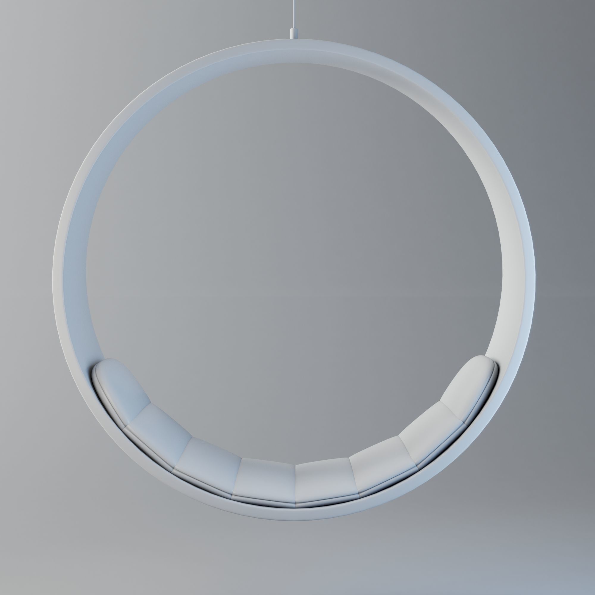 Swing chair Low-poly 3D model_5