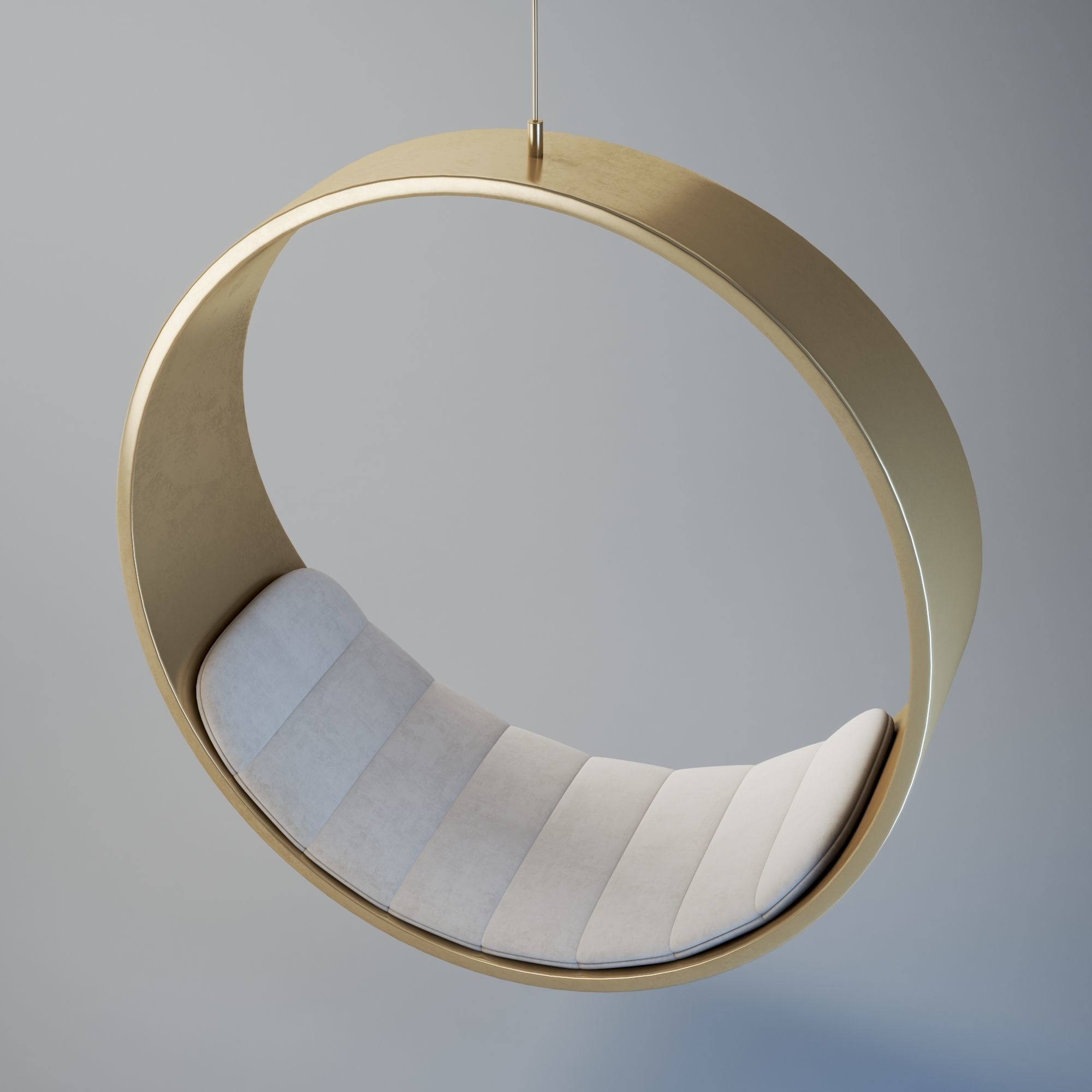 Swing chair Low-poly 3D model_10