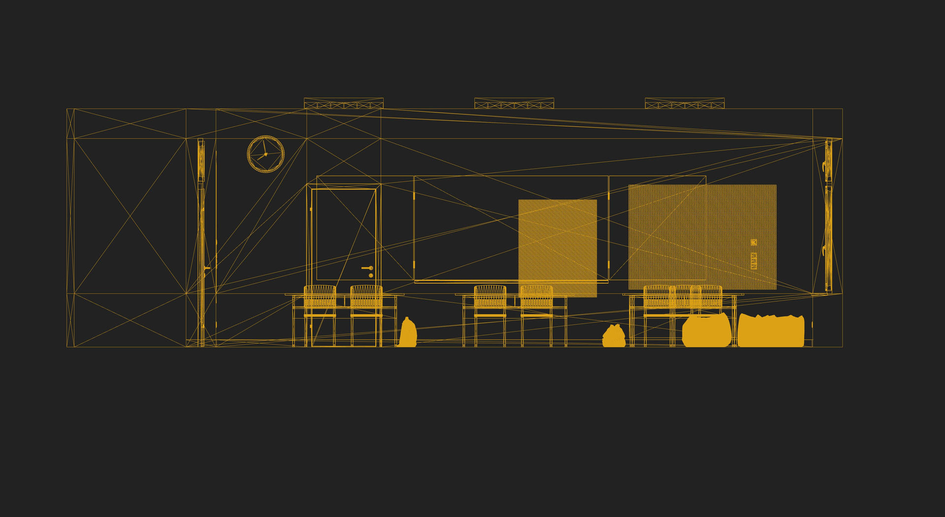 Classroom UE4 3D model_18