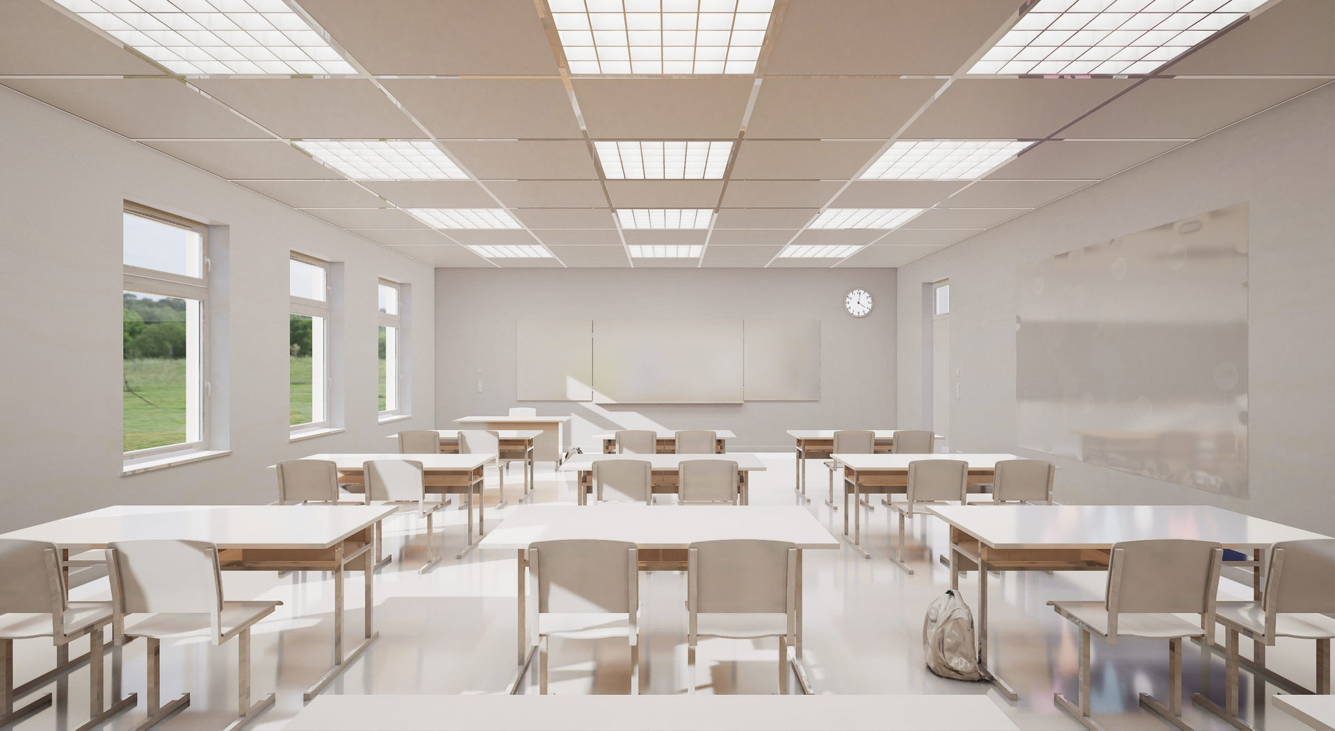 Classroom UE4 3D model_23