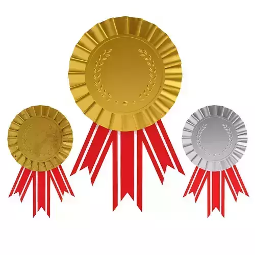 Ribbon medal 3dmodel  