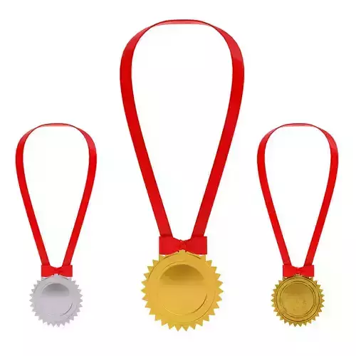 Ribbon medal 3dmodel  