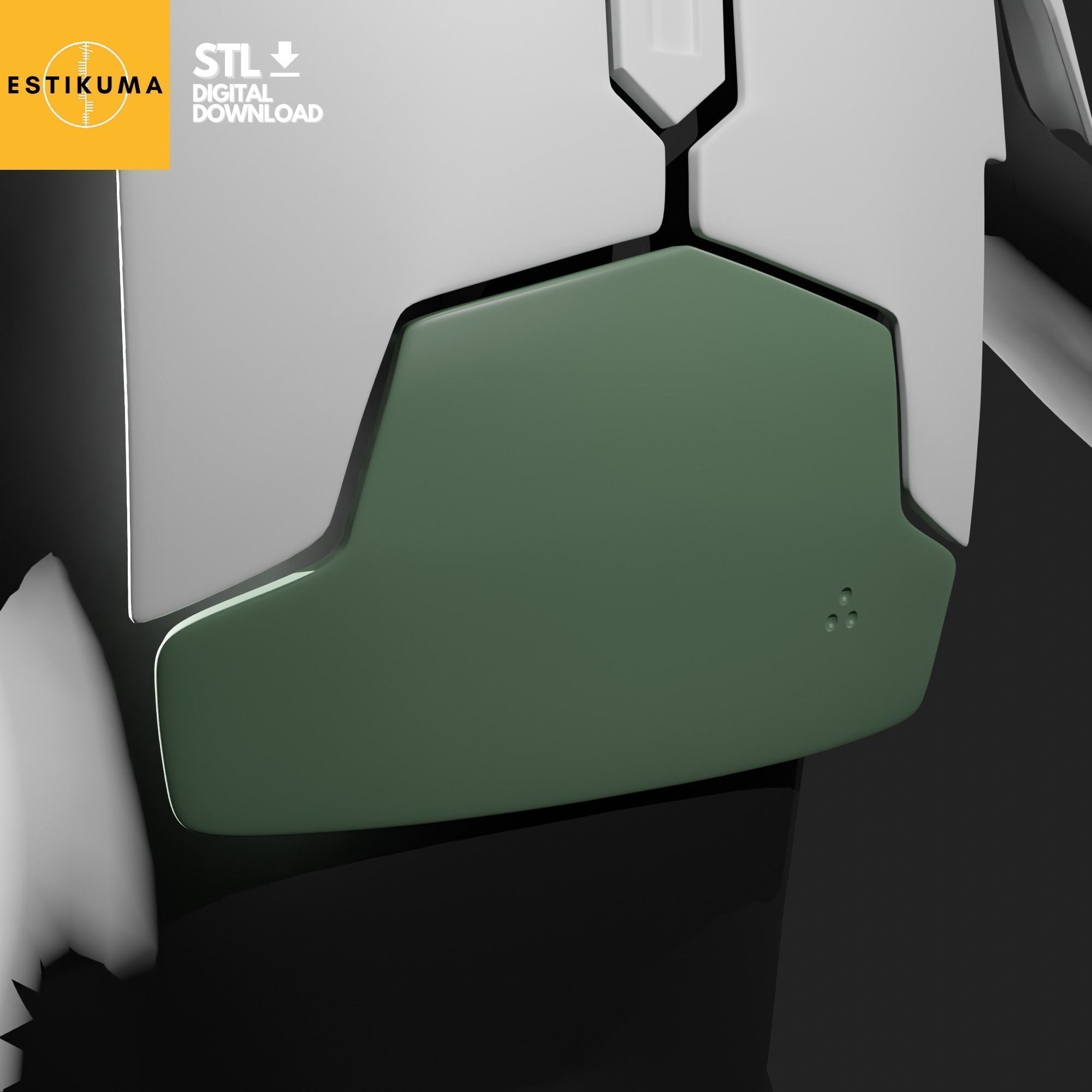 Boba Fett Chest Piece 3D model Digital Download Entire 3D print model_4