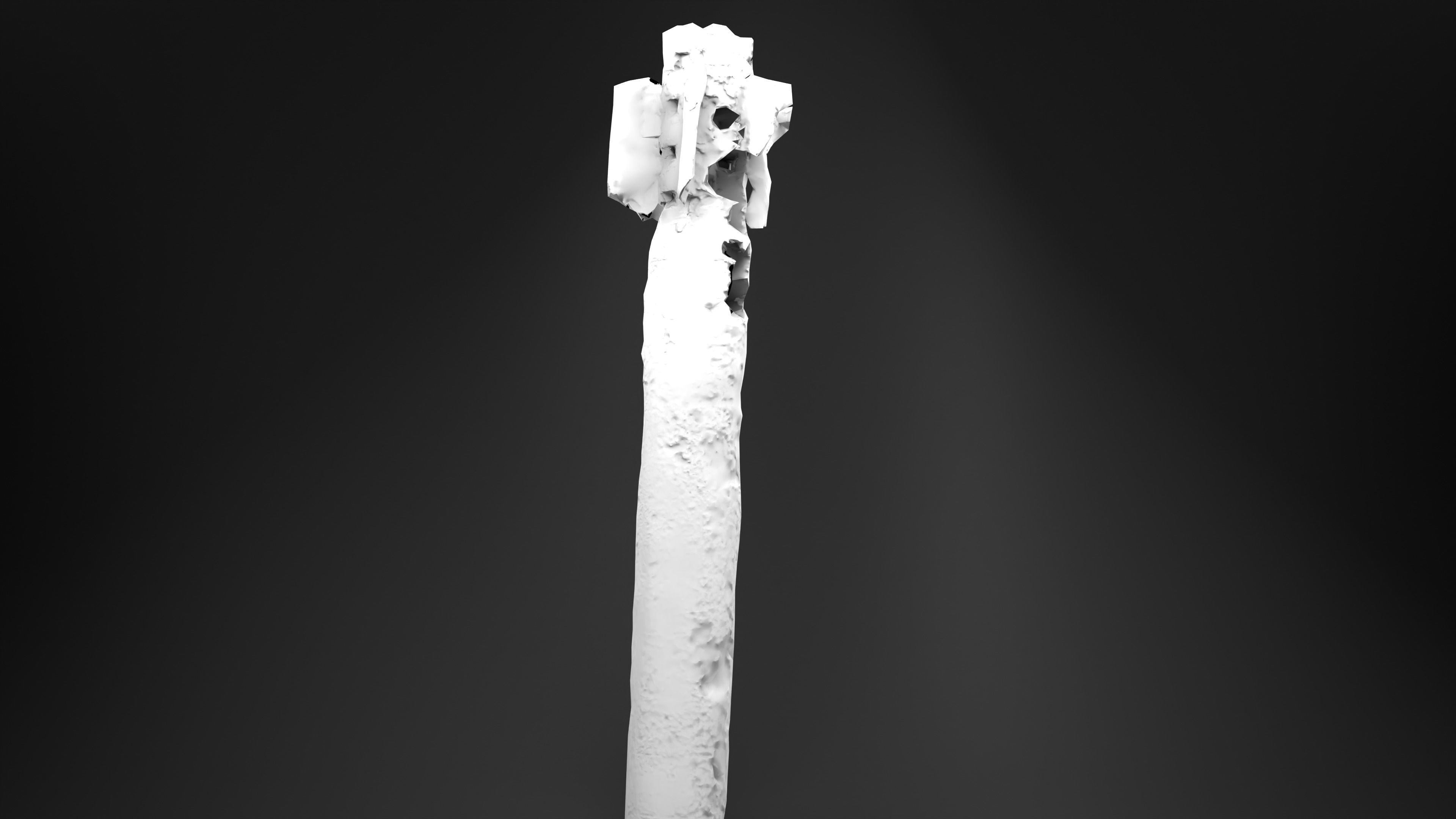 BM-30 Smerch Rocket Missile Photoscan Game Ready Low-poly 3D model_18