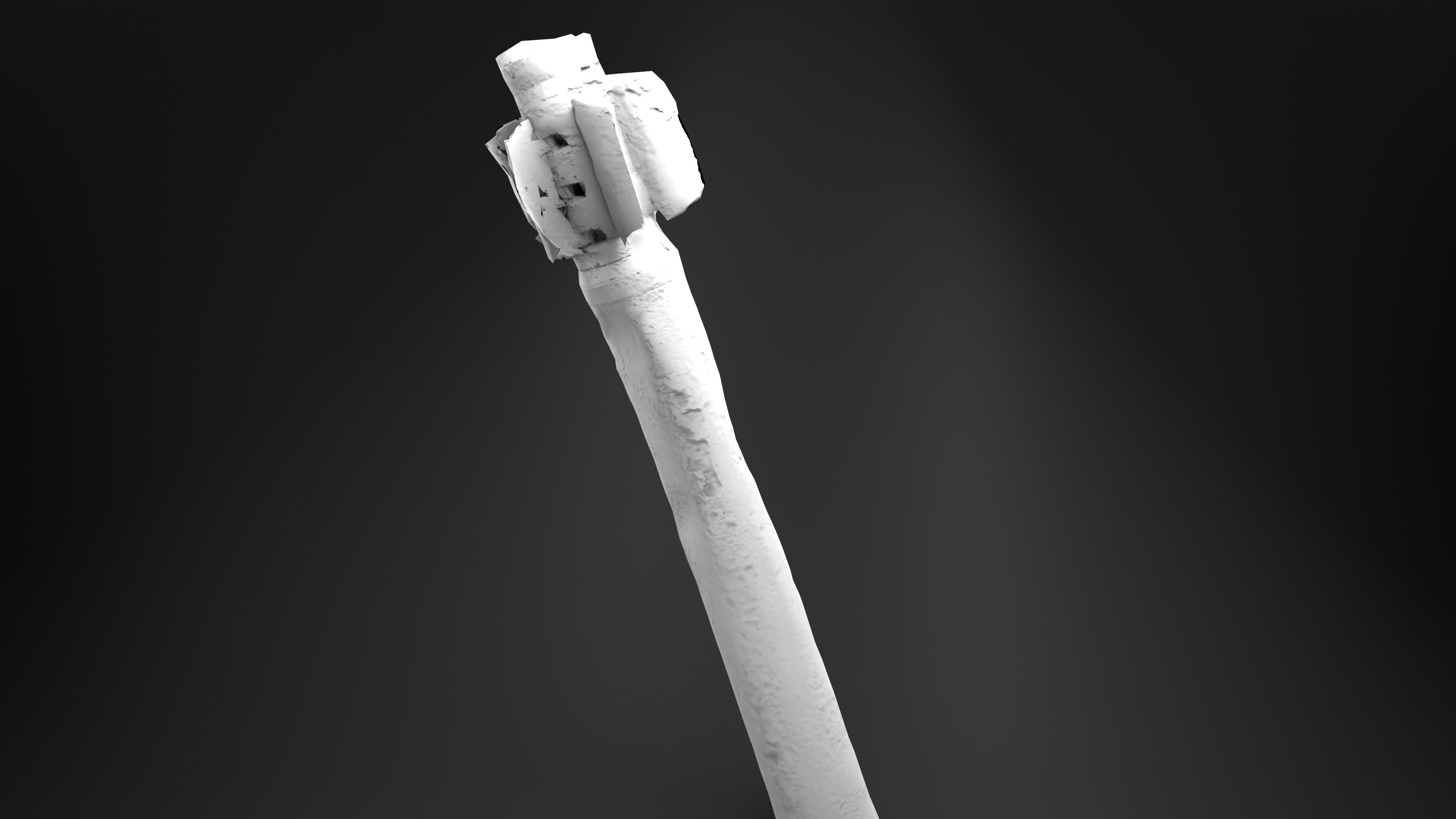 BM-30 Smerch Rocket Missile Photoscan Game Ready Low-poly 3D model_21