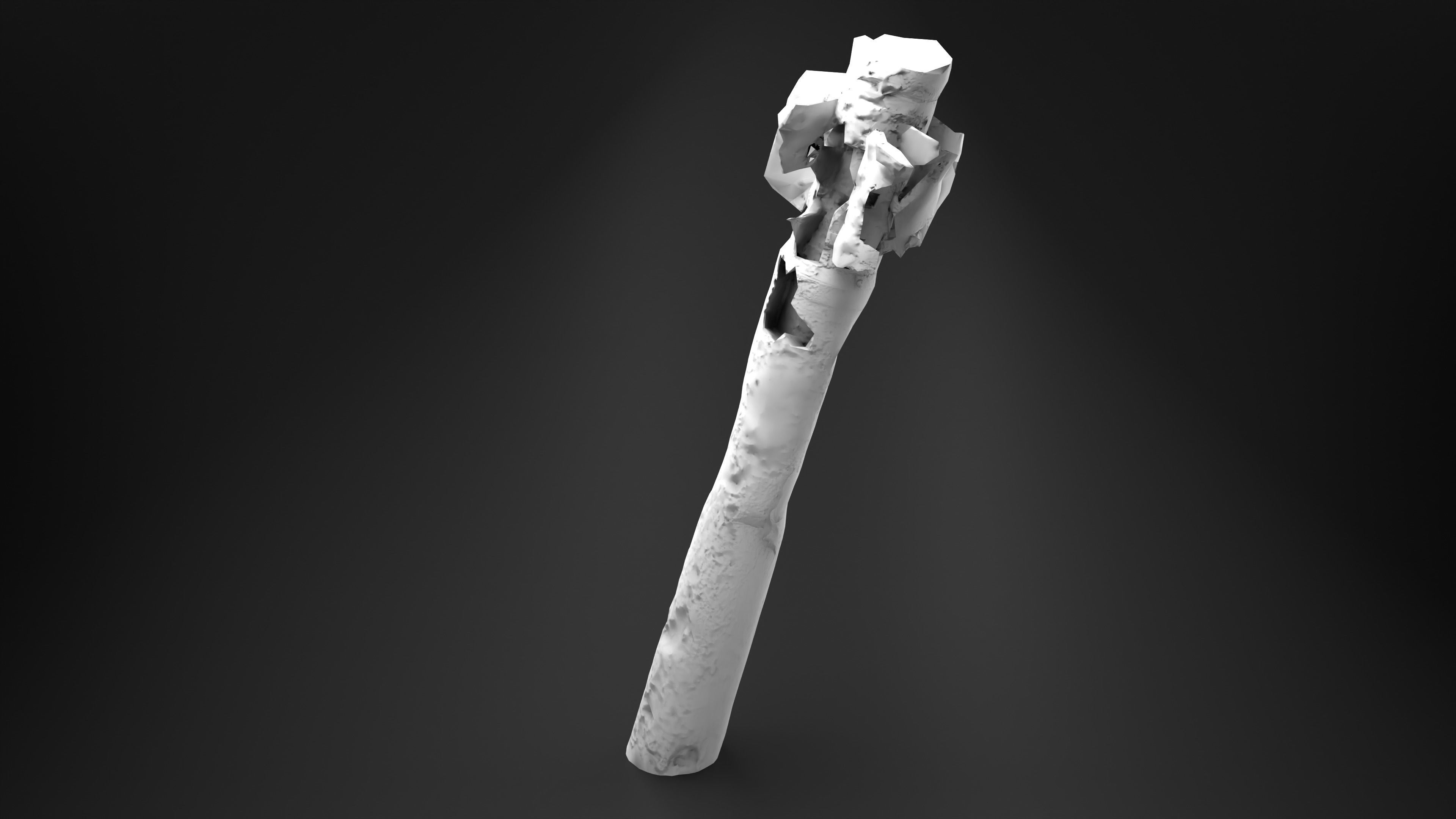 BM-30 Smerch Rocket Missile Photoscan Game Ready Low-poly 3D model_26