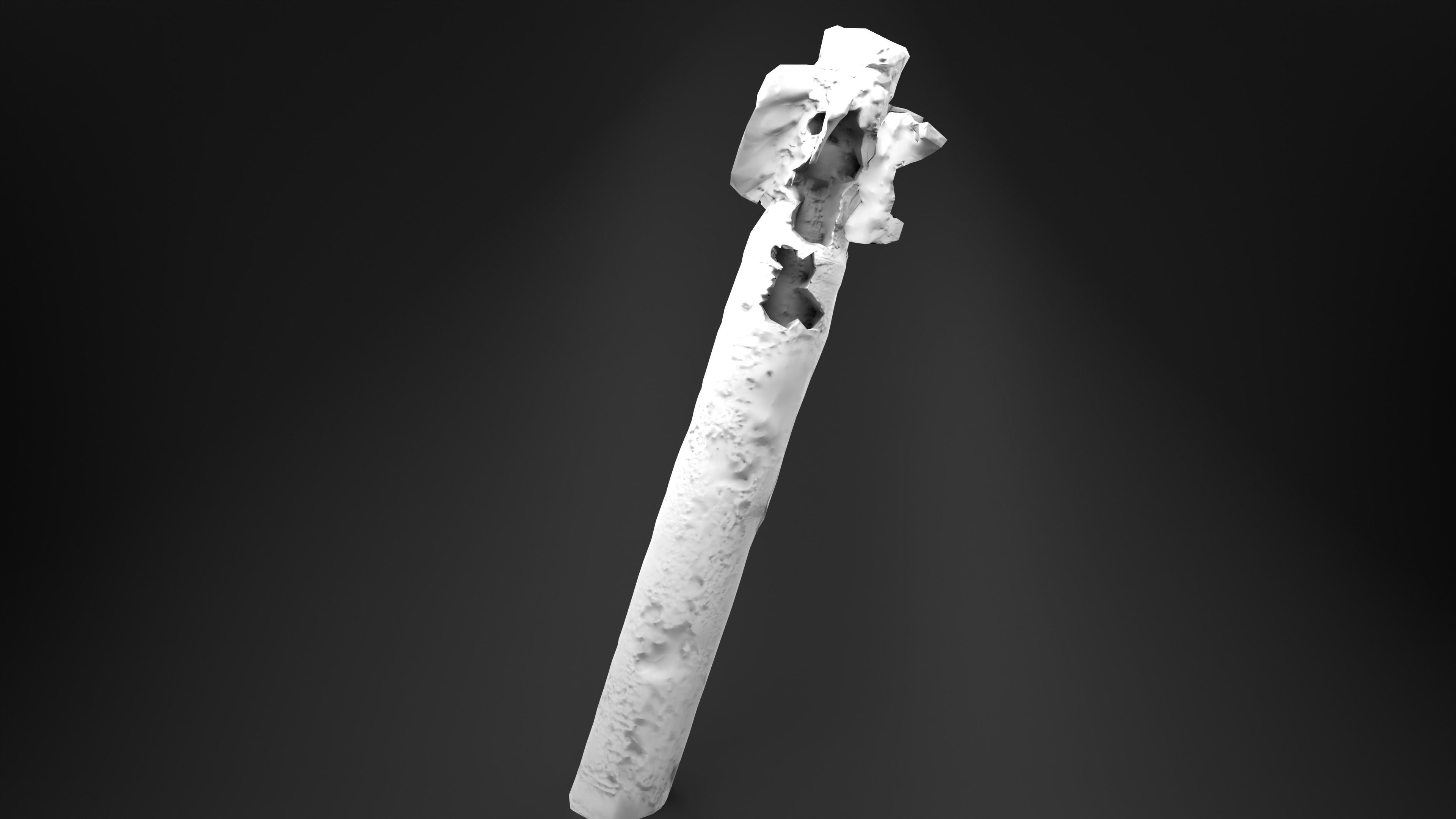 BM-30 Smerch Rocket Missile Photoscan Game Ready Low-poly 3D model_16