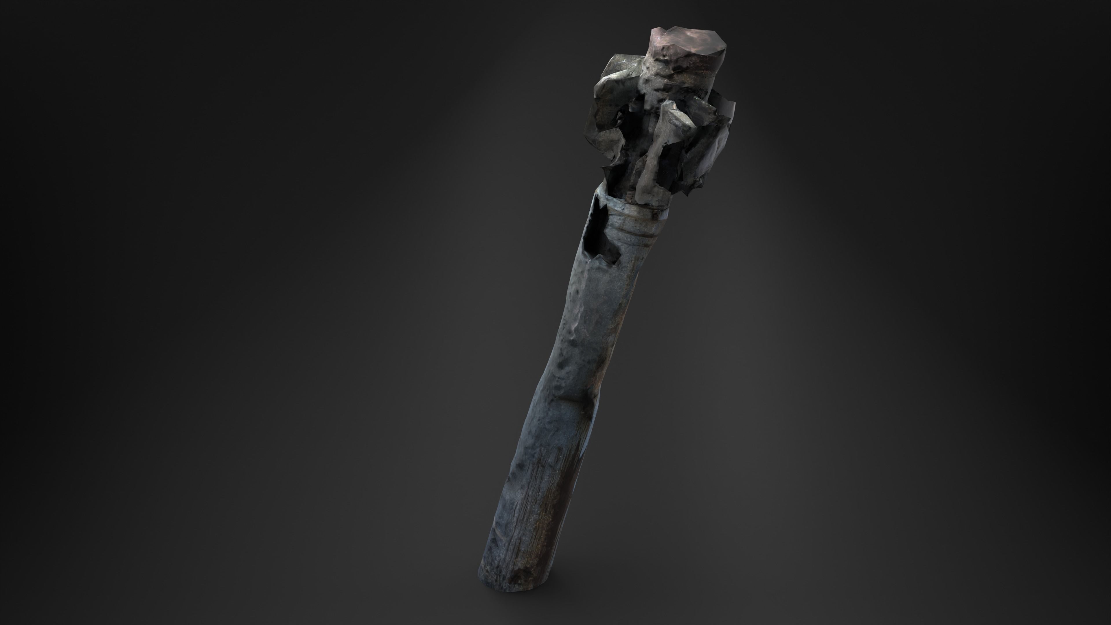 BM-30 Smerch Rocket Missile Photoscan Game Ready Low-poly 3D model_14