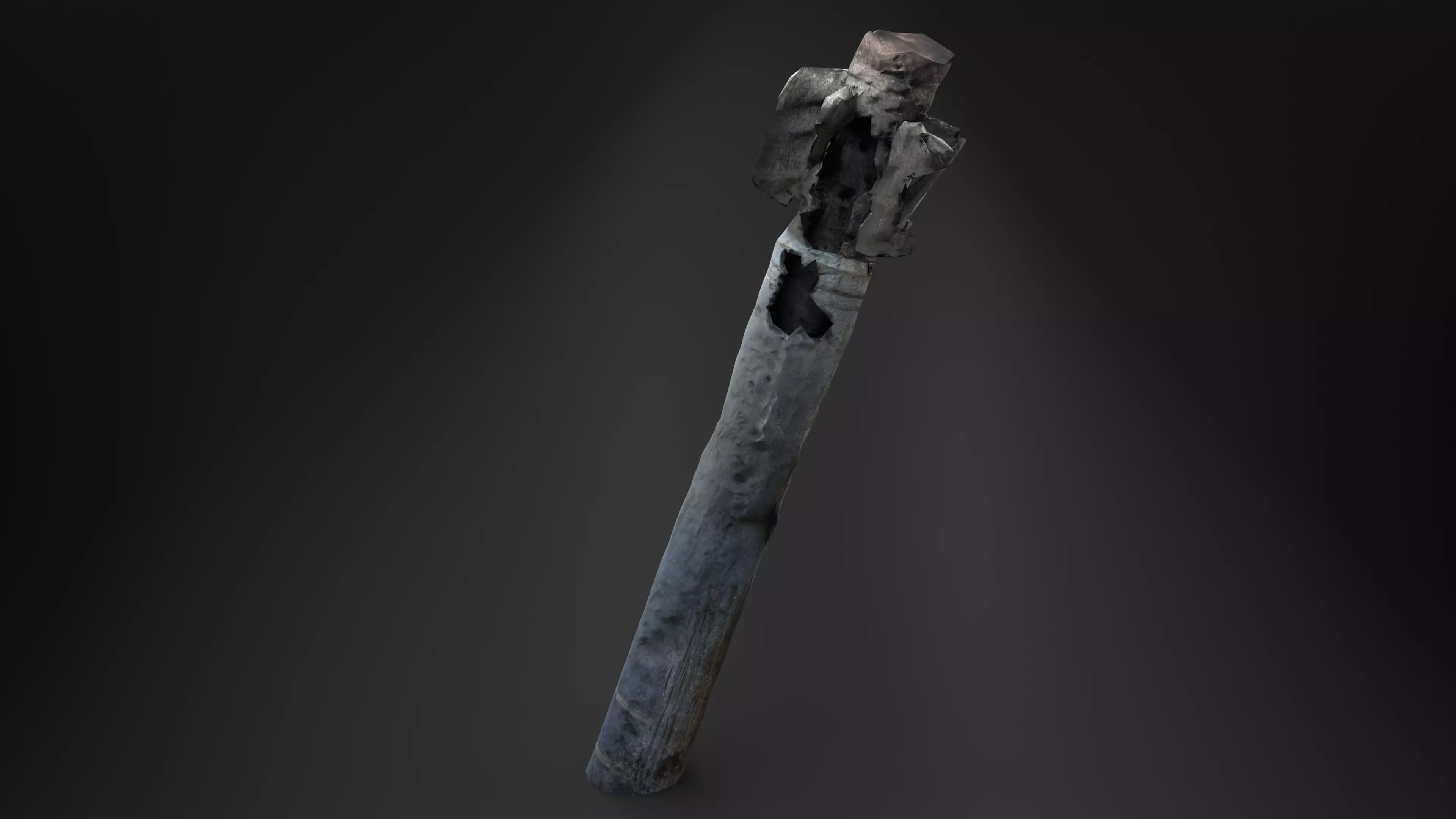 BM-30 Smerch Rocket Missile Photoscan Game Ready Low-poly 3D model_0