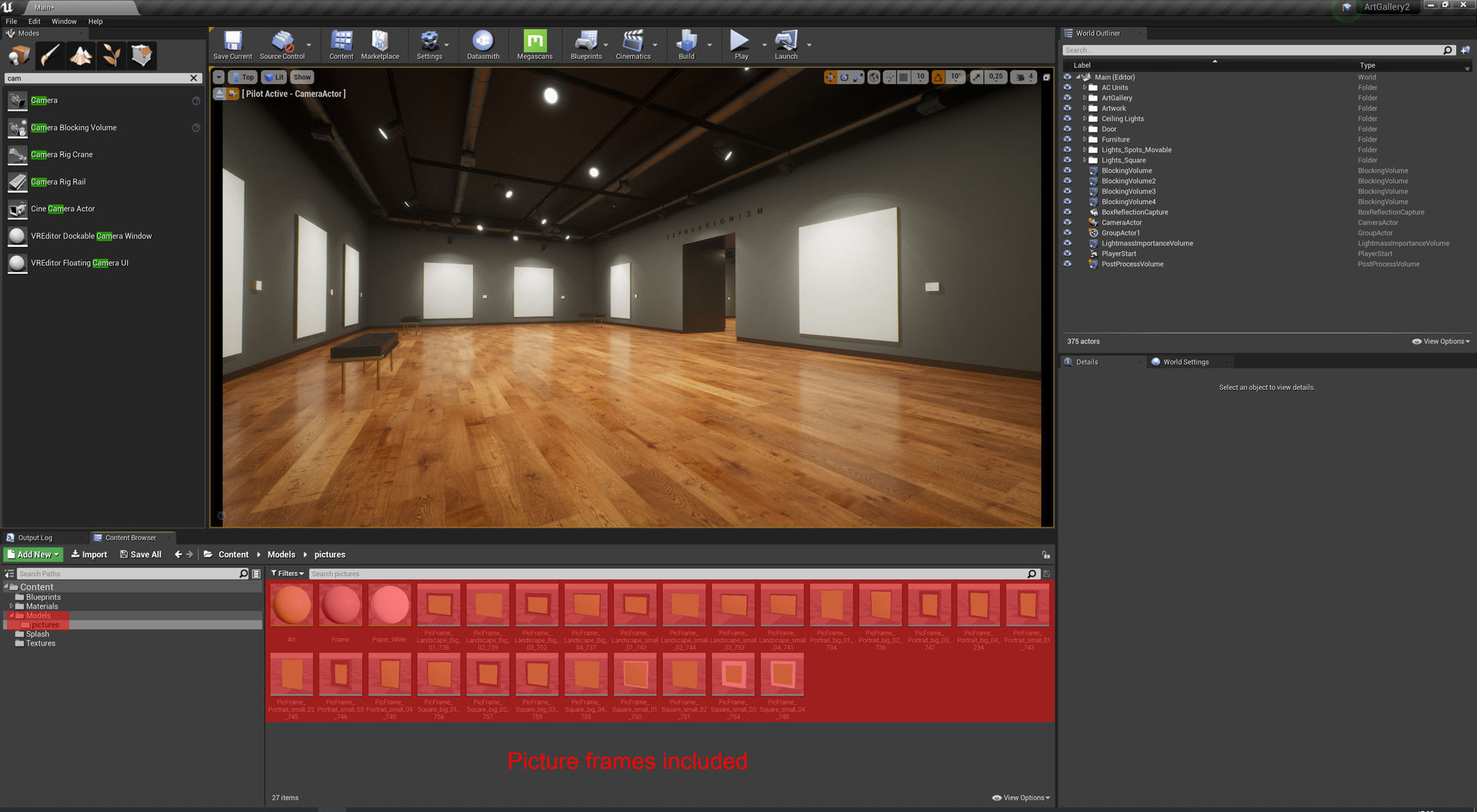 Art Gallery 002 UE4 3D model_12