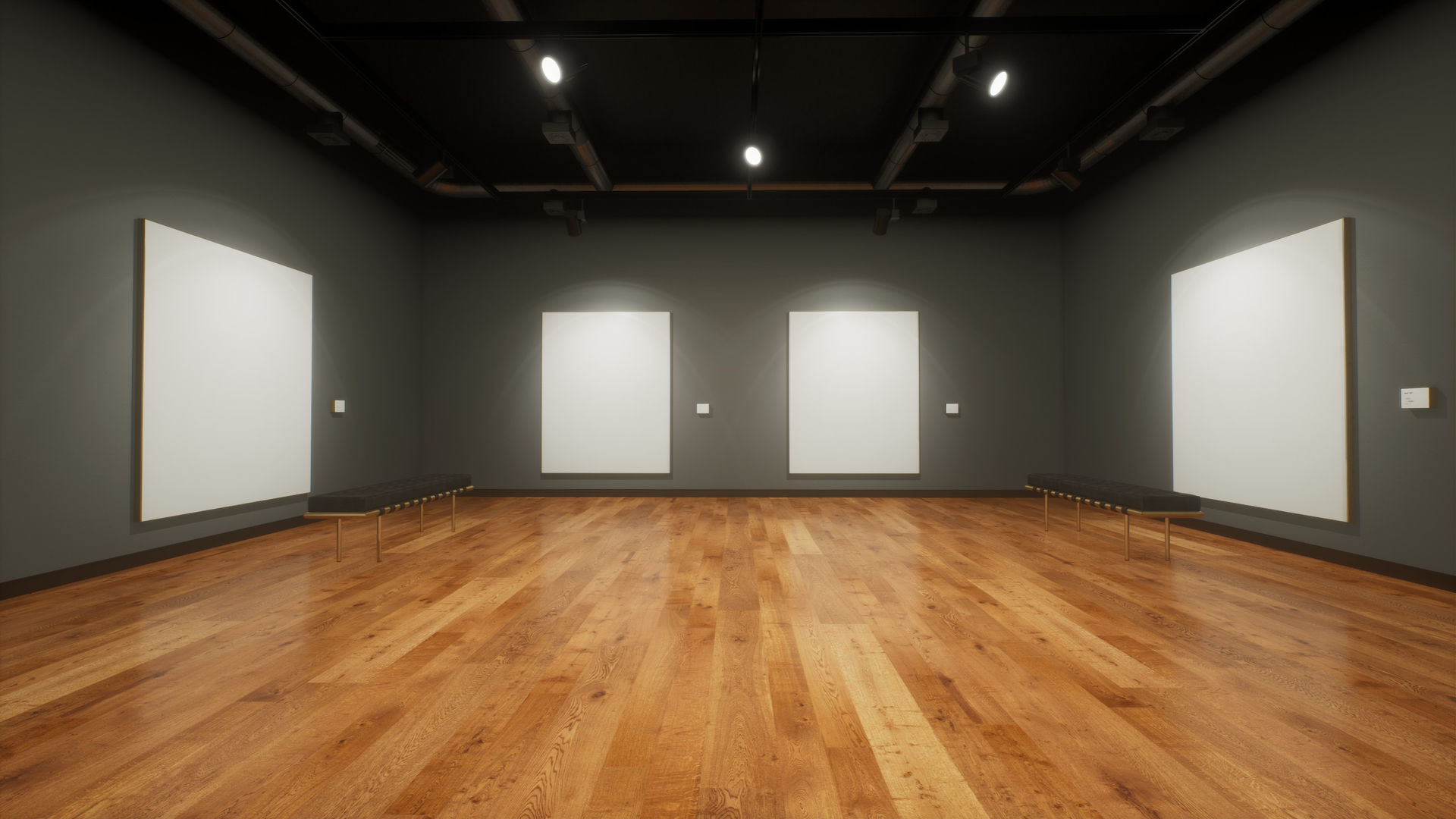 Art Gallery 002 UE4 3D model_5