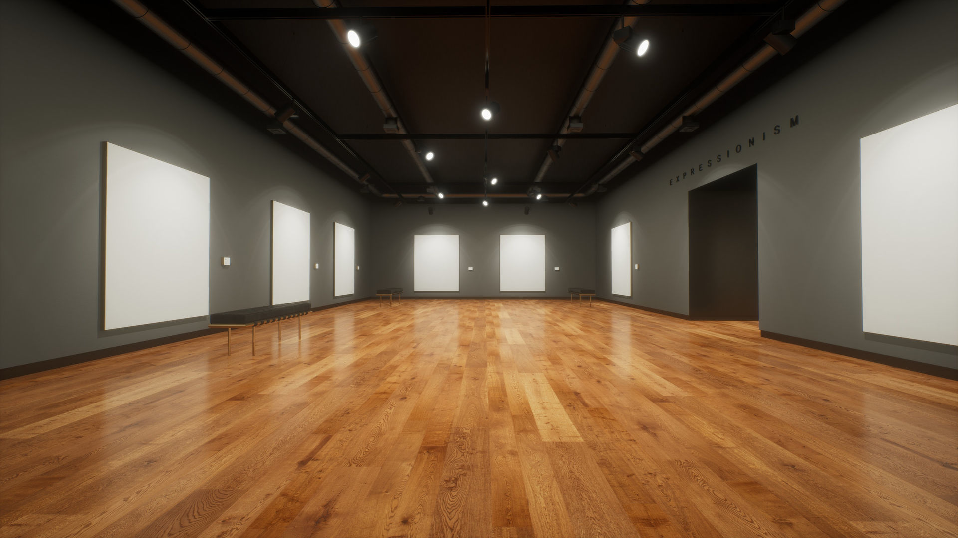 Art Gallery 002 UE4 3D model_1