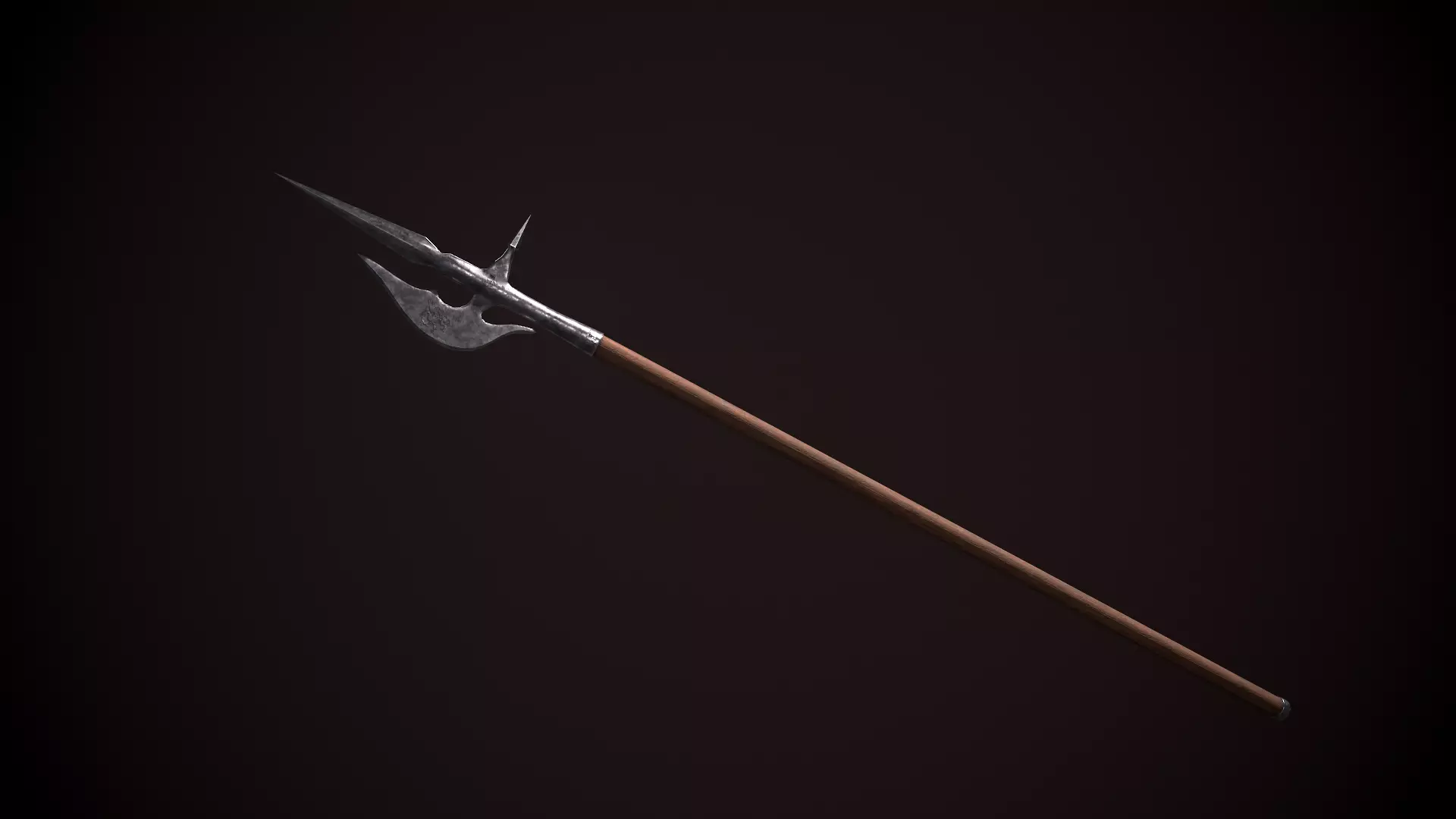 Halberd sword 3D model_0