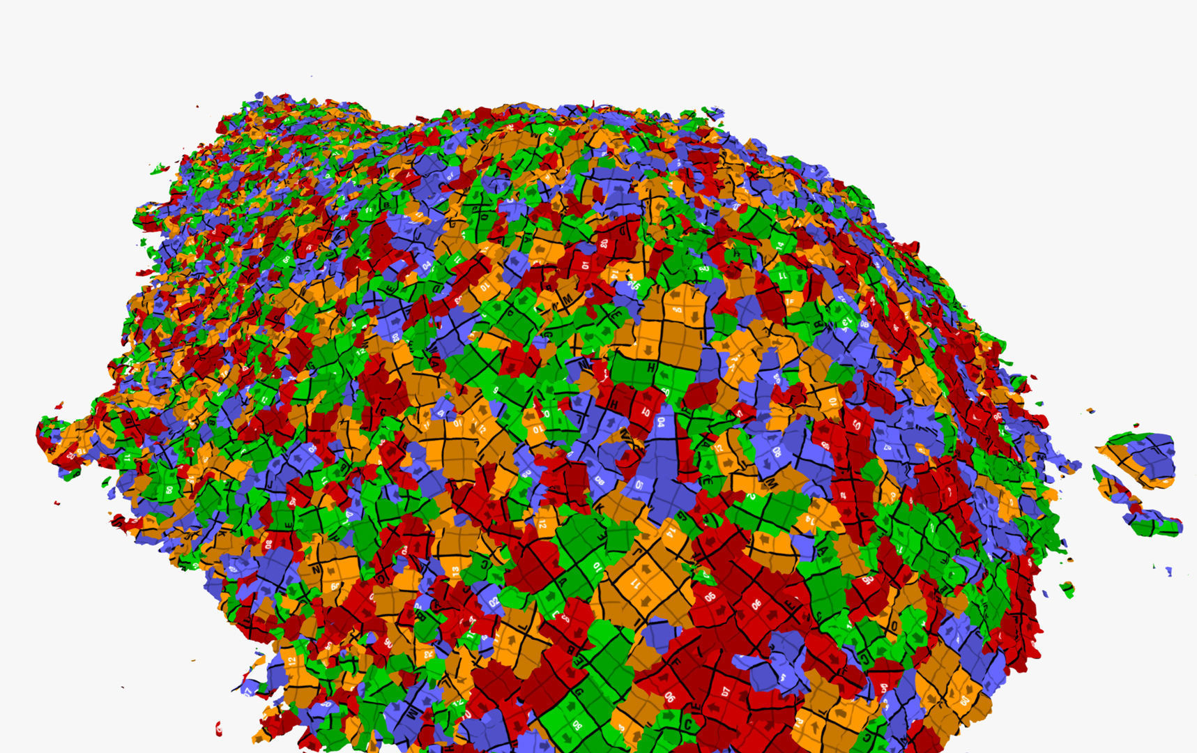 Yellow Pile of construction soil 3D model_7