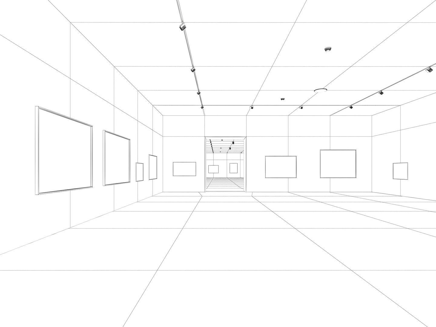 Art Gallery 003 3D model_17