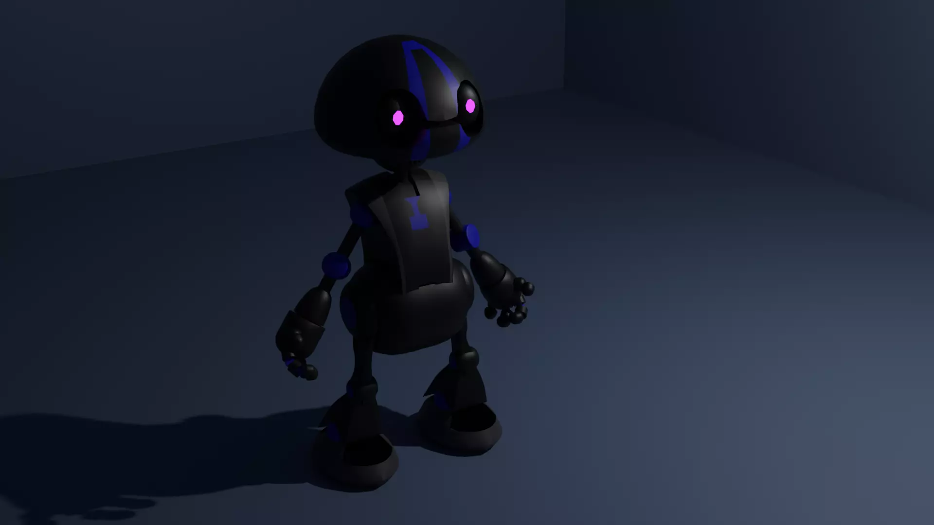 robot with eyes Free 3D model