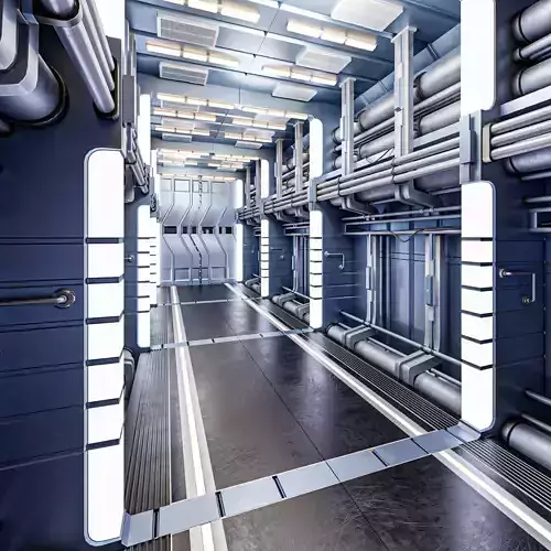 Sci Fi Corridor Tunnel