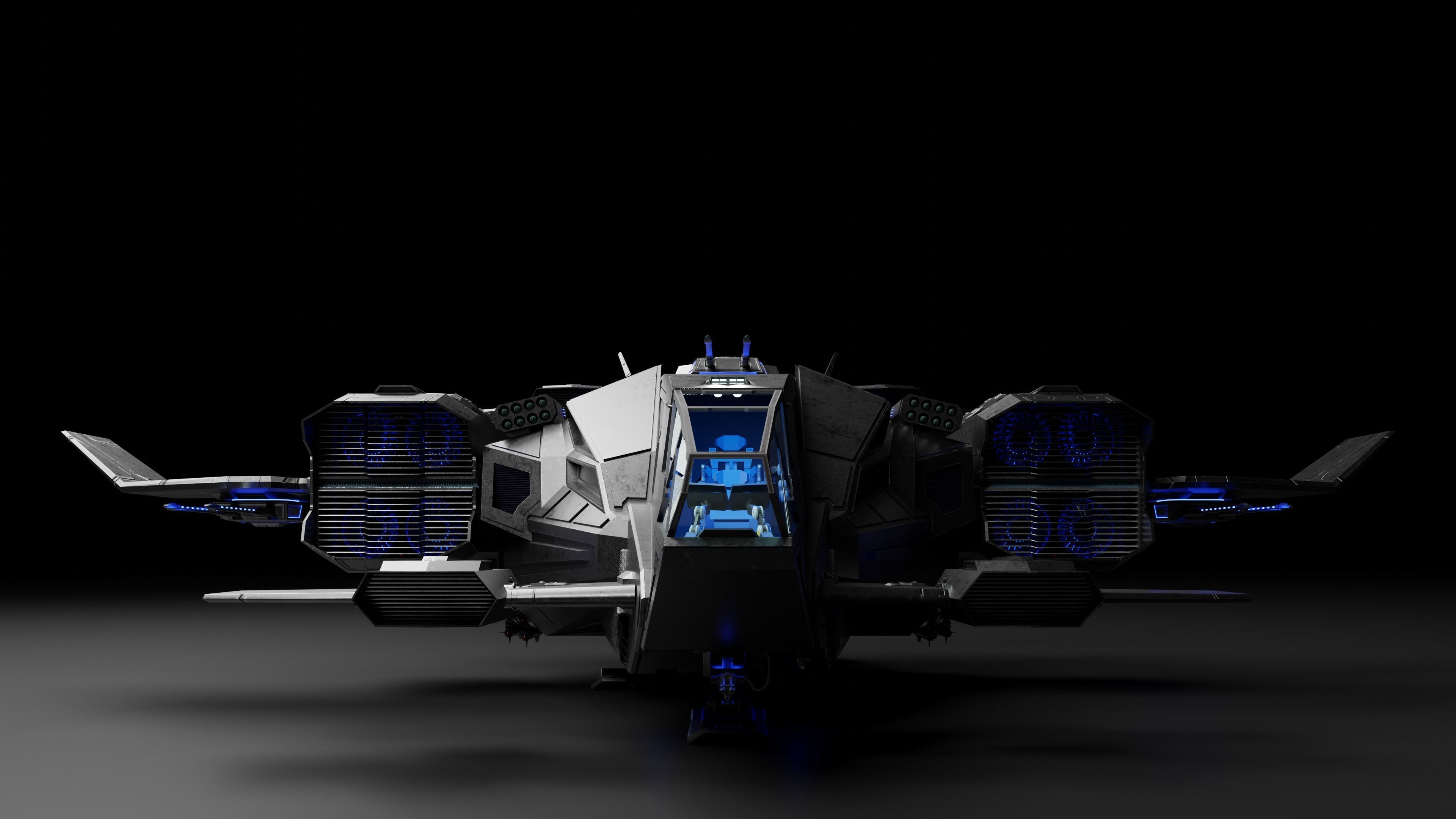 Dropship spaceship 3D model_44