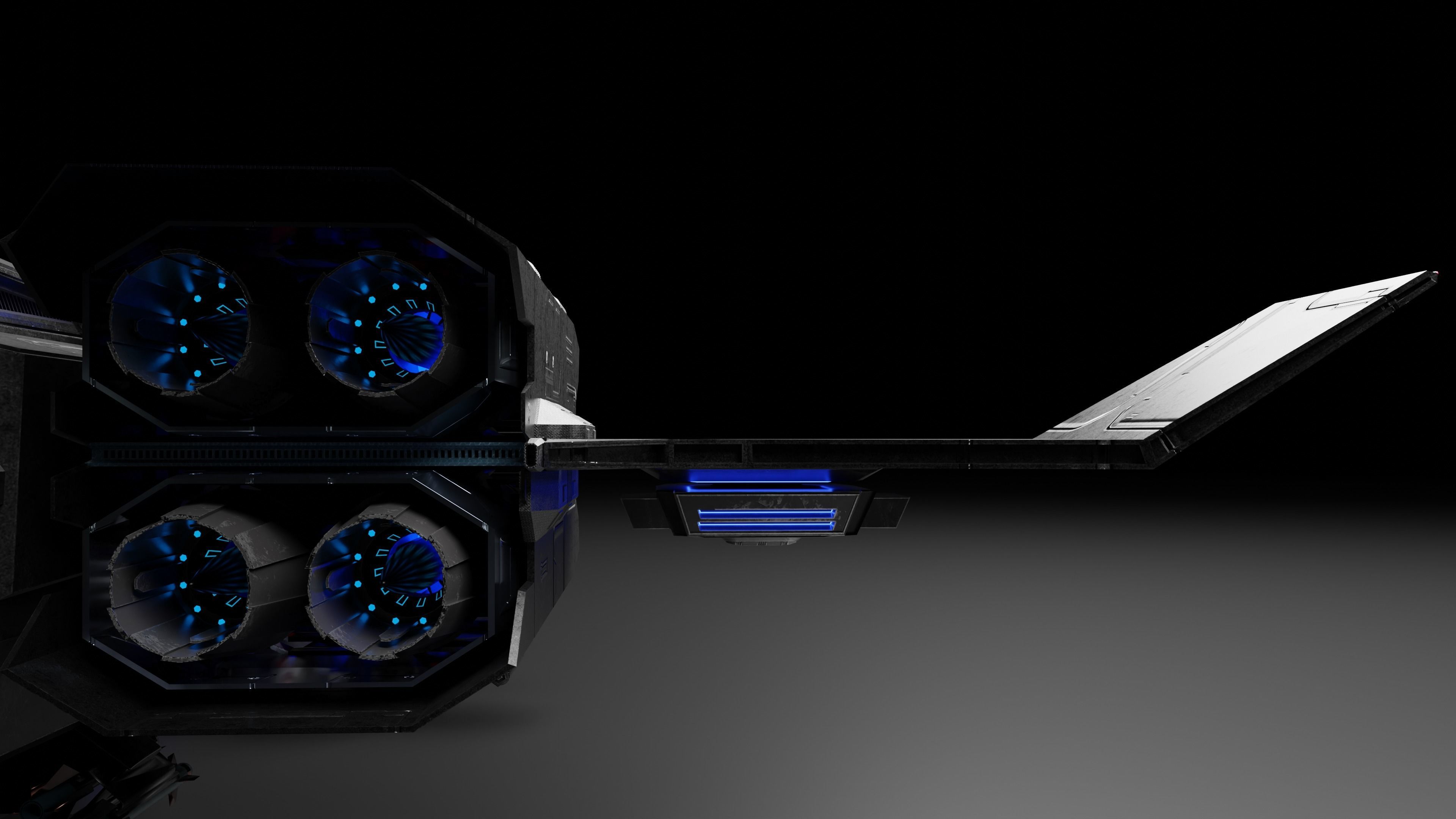 Dropship spaceship 3D model_46