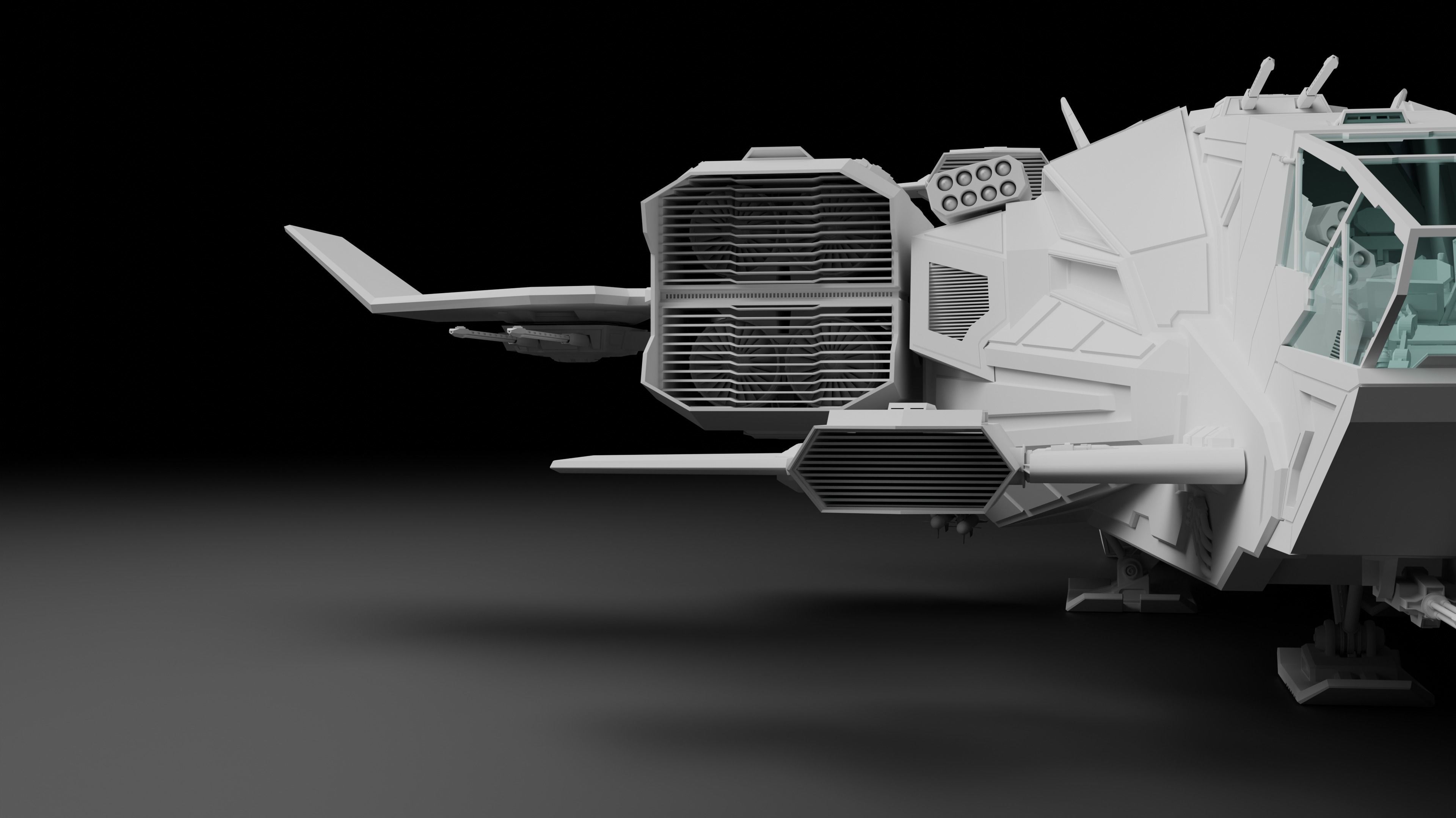 Dropship spaceship 3D model_13