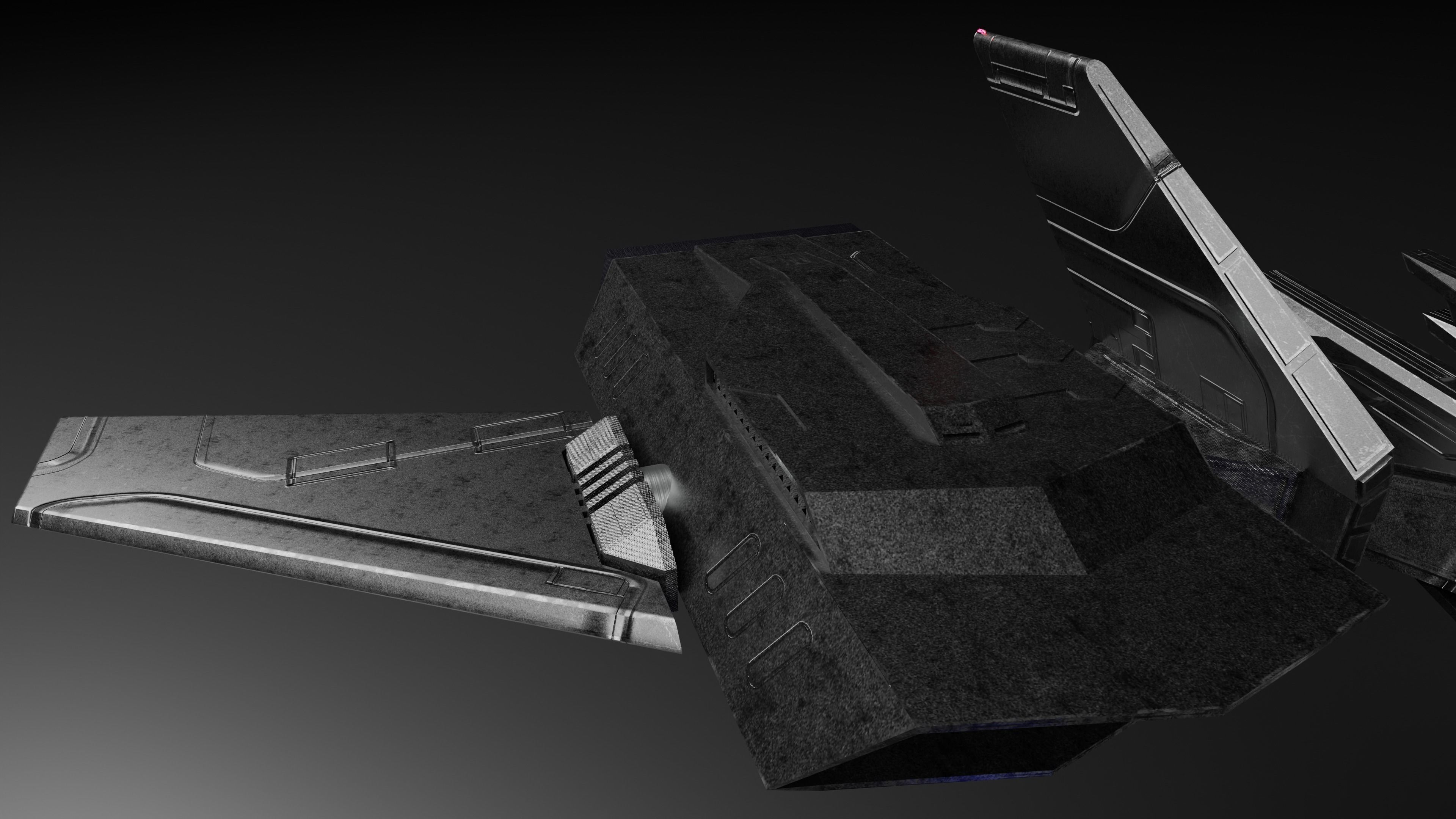 Dropship spaceship 3D model_41
