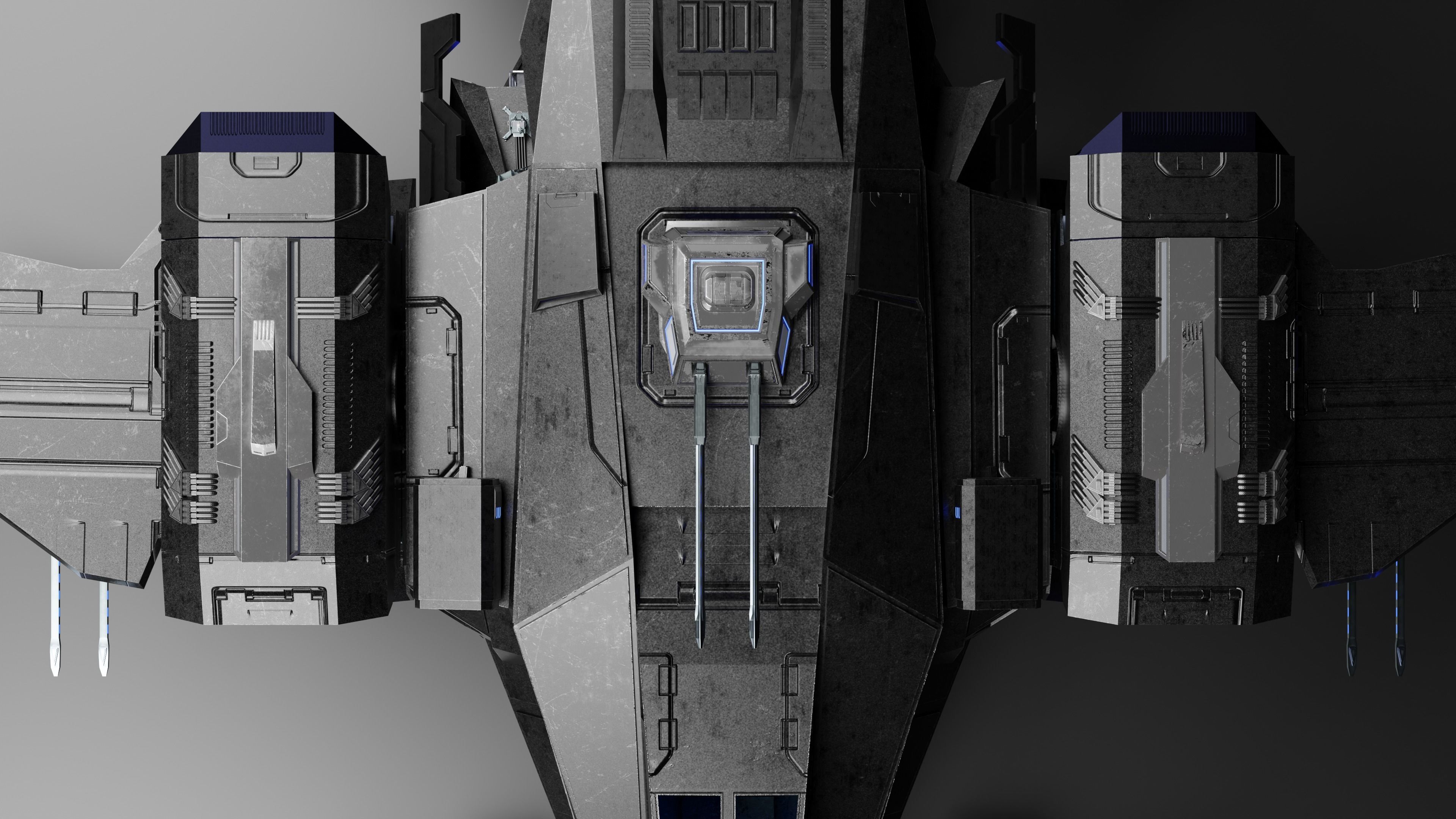 Dropship spaceship 3D model_45