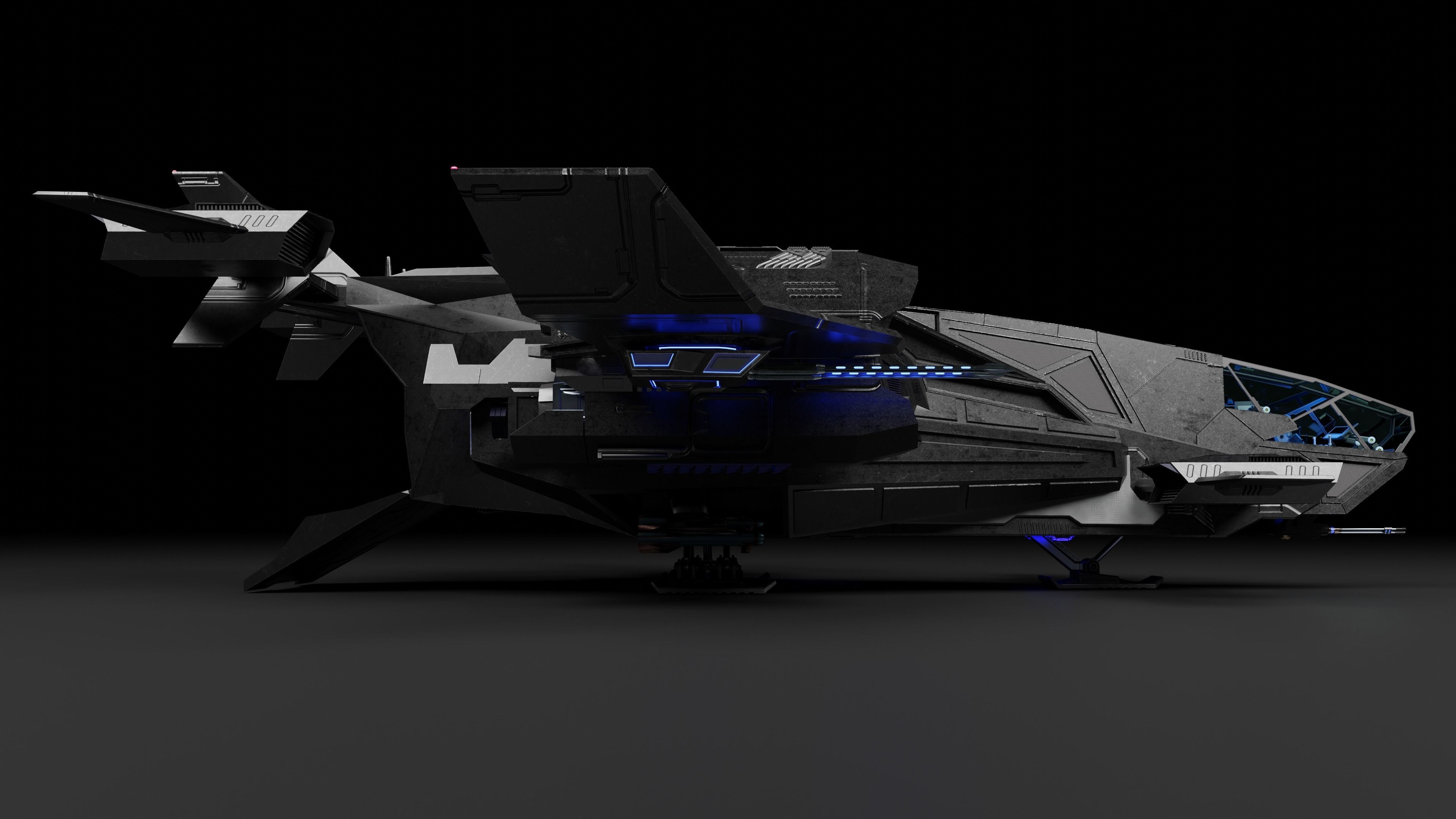 Dropship spaceship 3D model_51