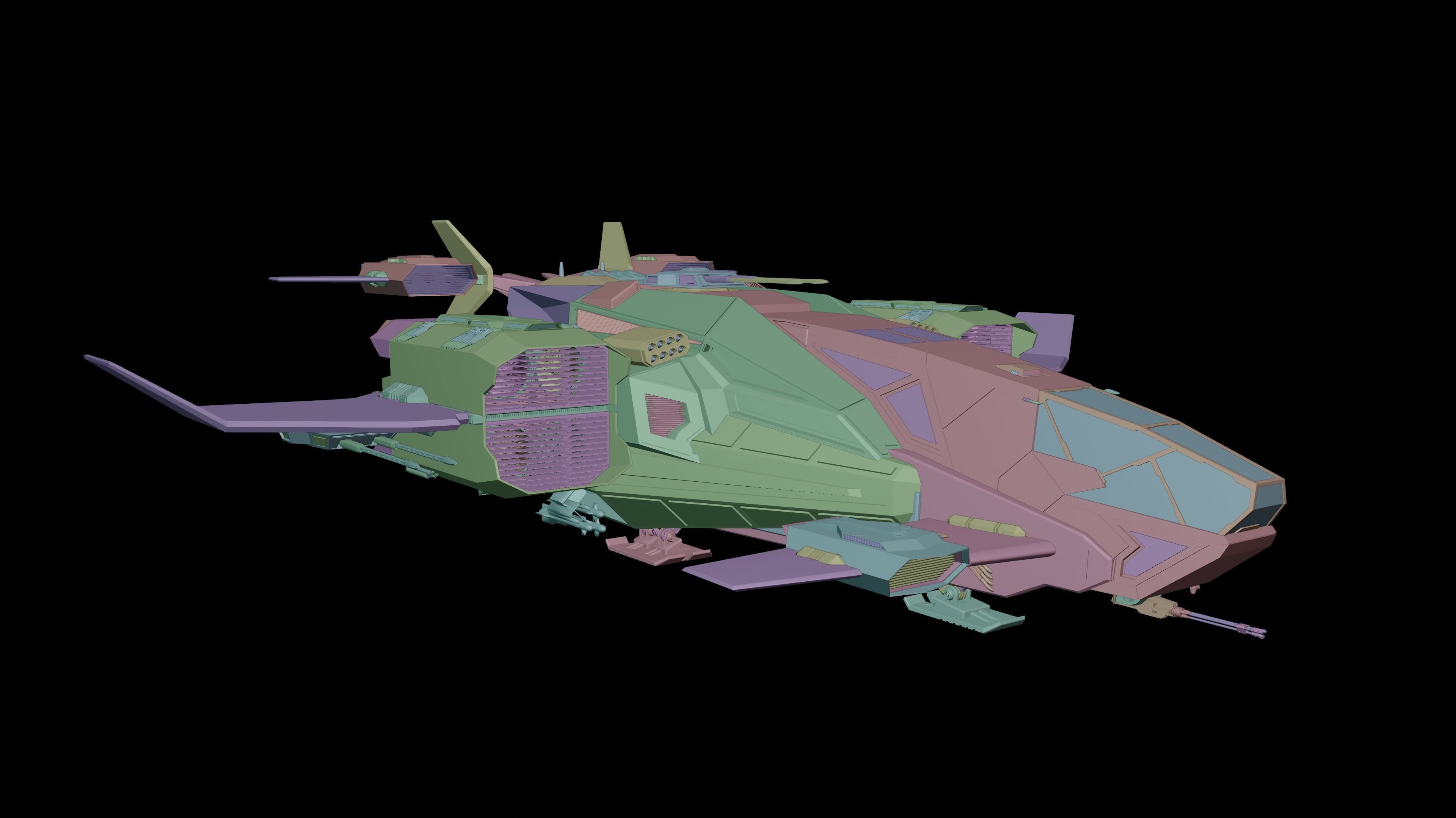 Dropship spaceship 3D model_18