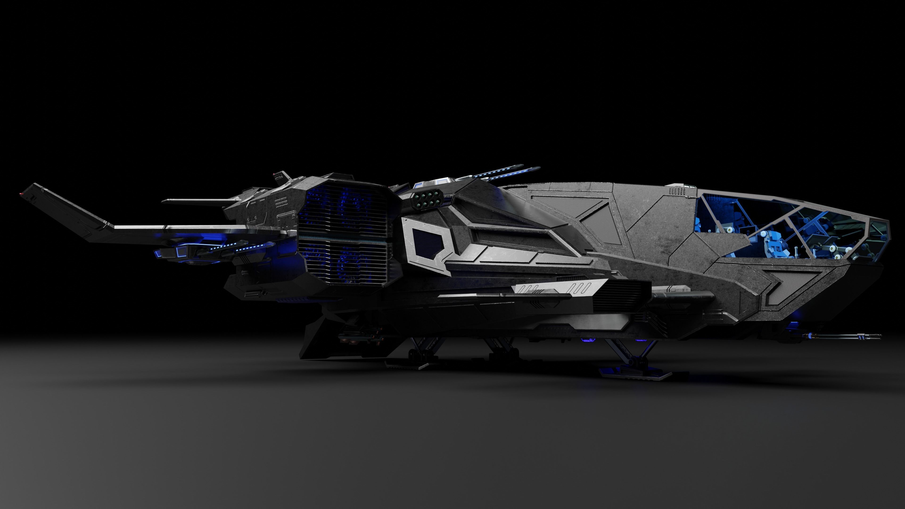 Dropship spaceship 3D model_48