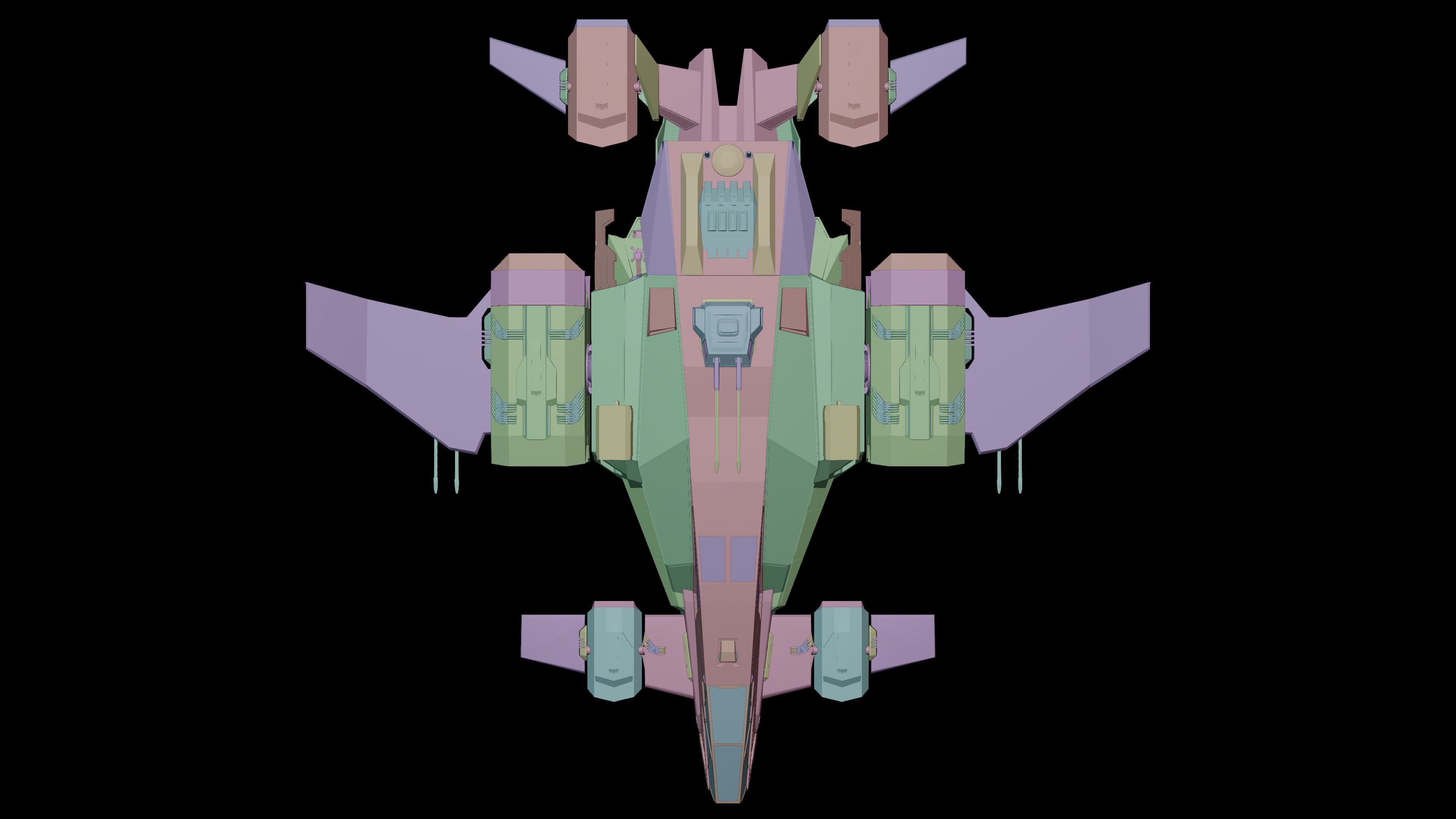 Dropship spaceship 3D model_34