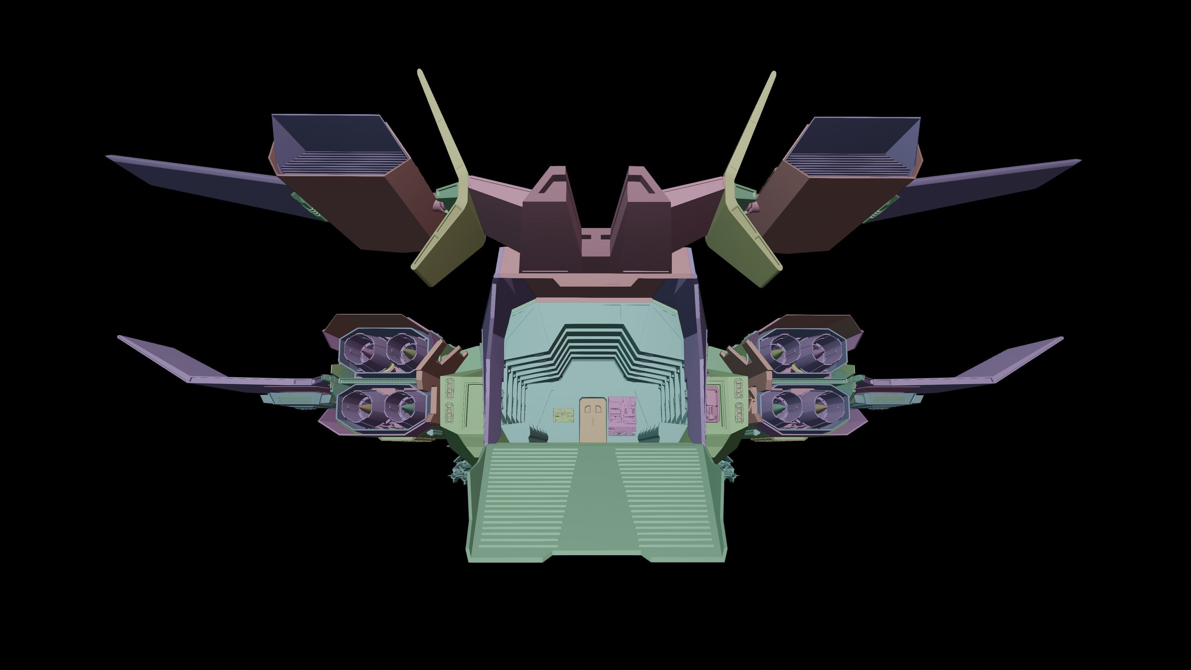Dropship spaceship 3D model_22