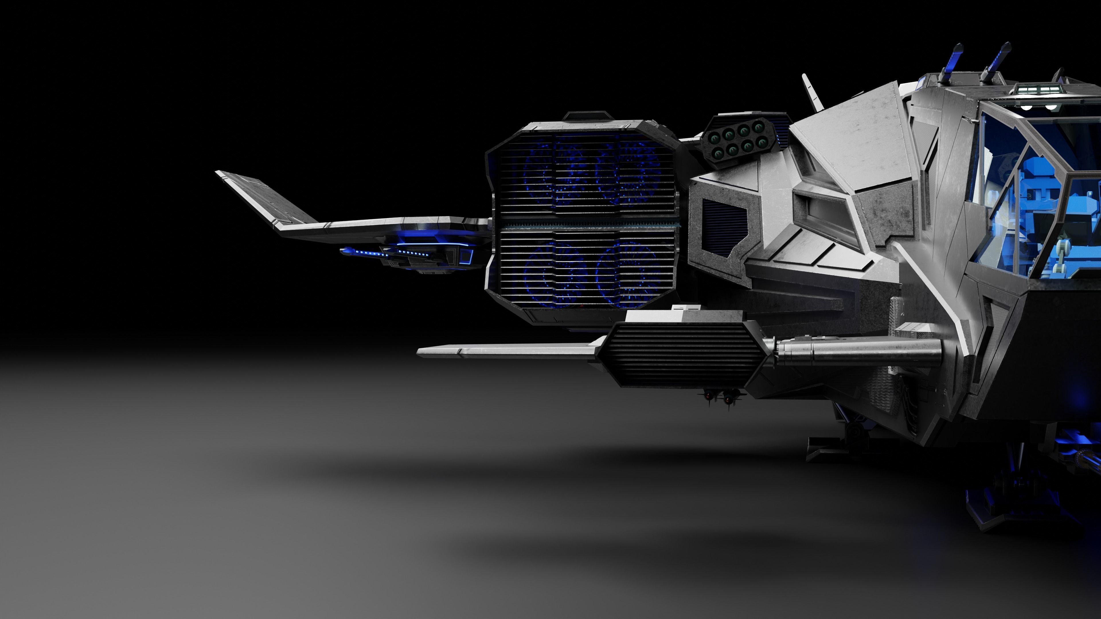 Dropship spaceship 3D model_37