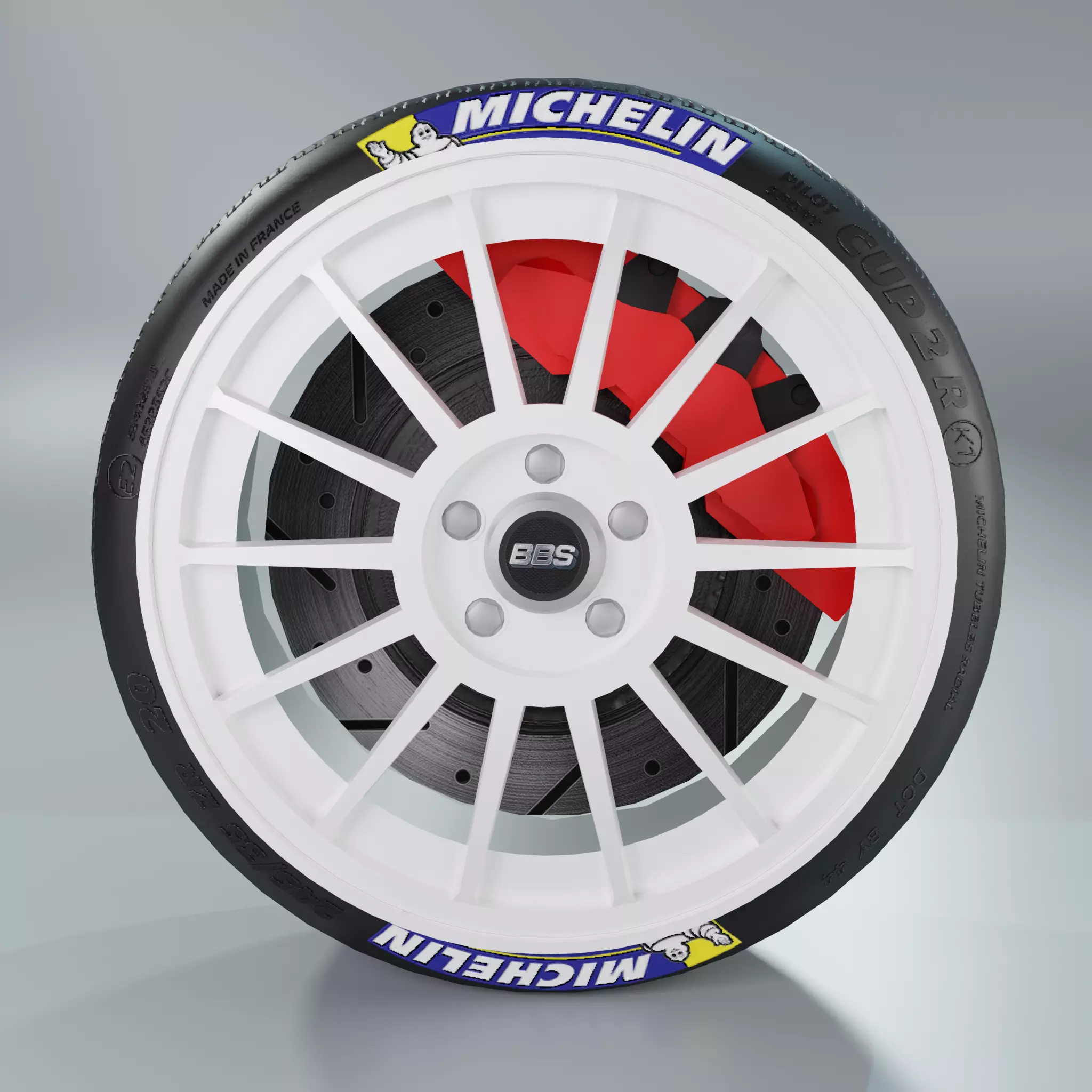 BBS Evo Wheel Low Poly Low-poly 3D model_0