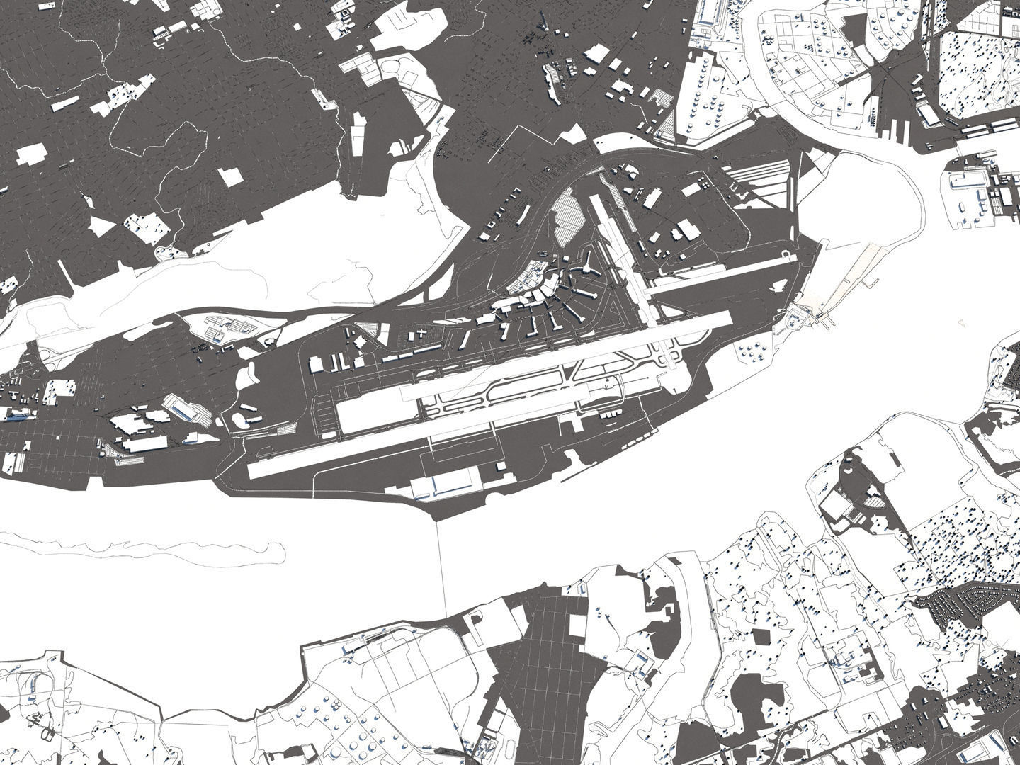 Philadelphia 50x50km 3D City Map 3D model_22