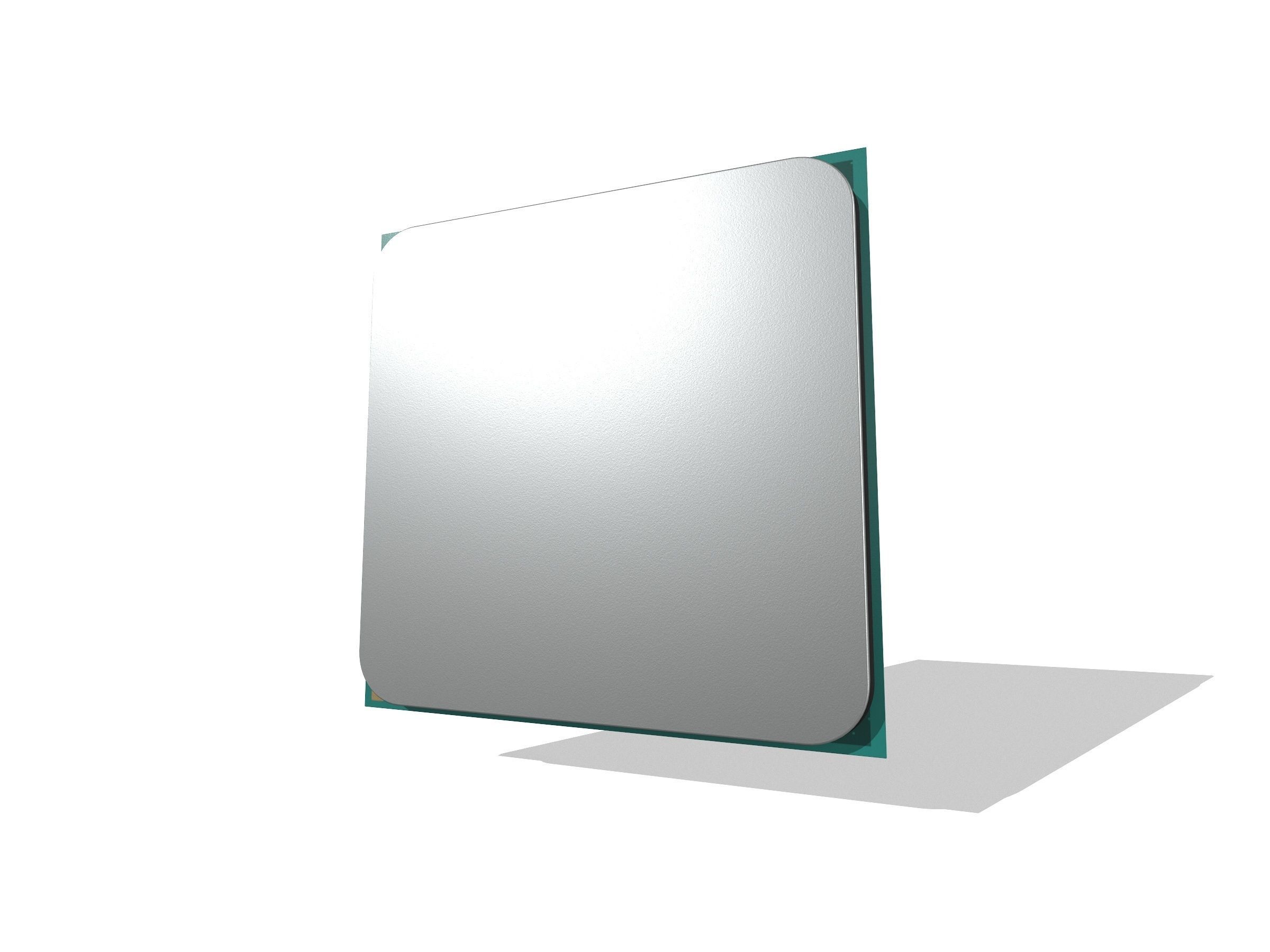 Ryzen 9 5900X delidable CPU Low-poly 3D model_2