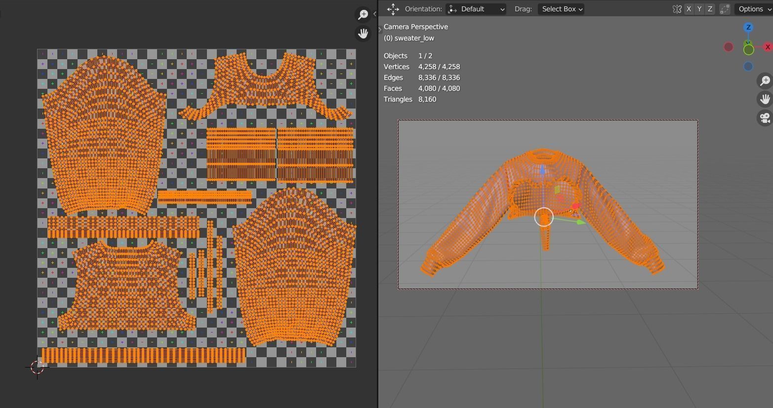 outfit set with Mexican skull pattern 2 pieces 3D model_21