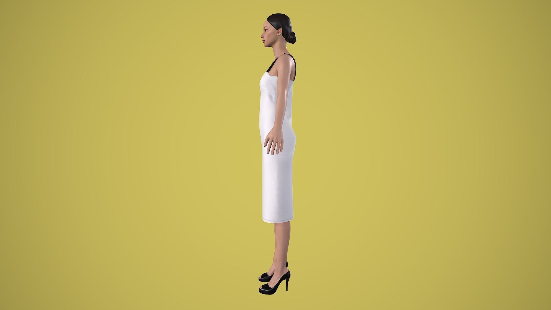 outfit set with Mexican skull pattern 2 pieces 3D model_13