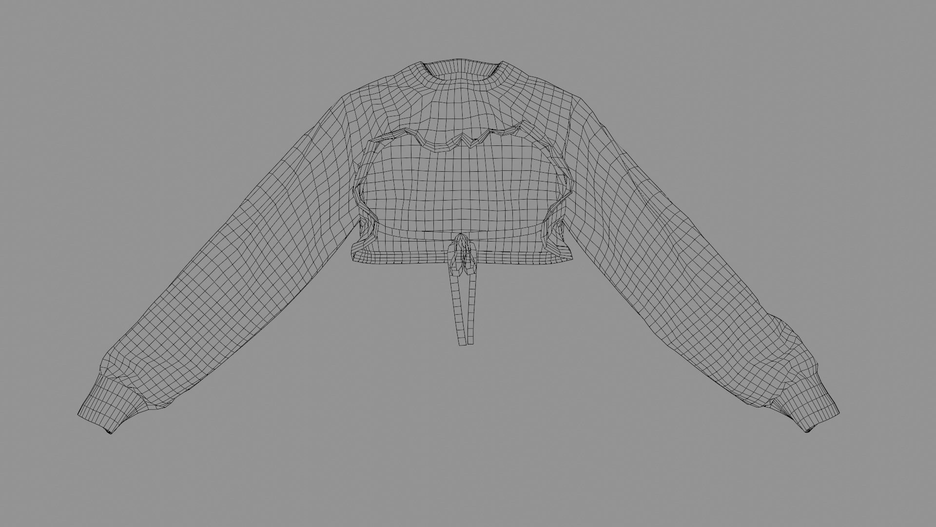 outfit set with Mexican skull pattern 2 pieces 3D model_17